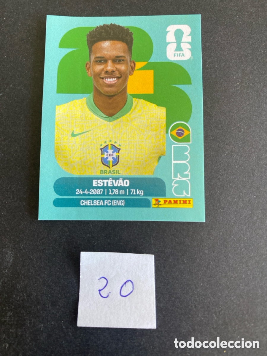 Cromos de F&uacute;tbol: Cromo Brasil Mundial 26 N* 20 nuevo