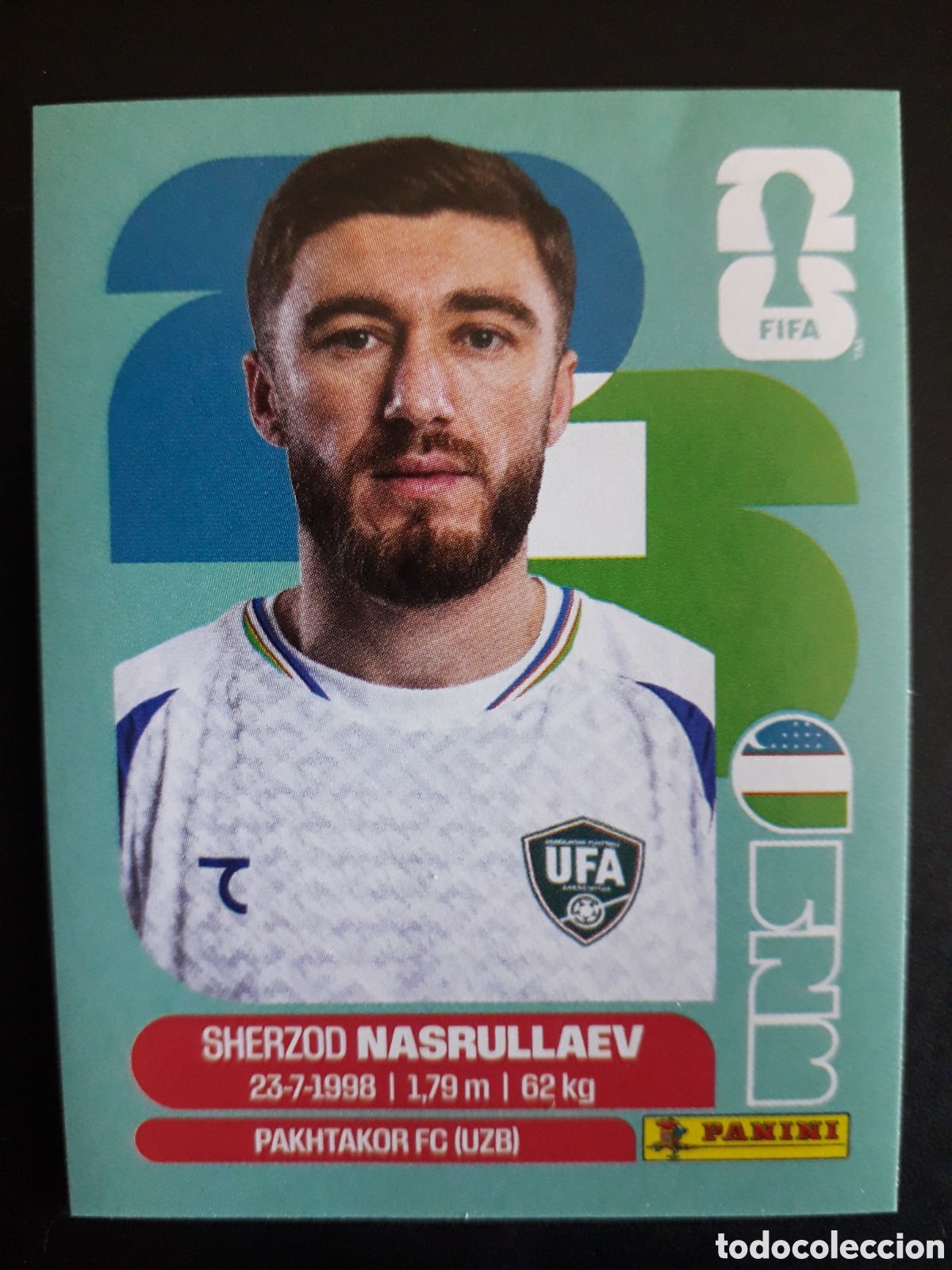 Cromos de F&uacute;tbol: NASRULLAEV UZBEKISTAN UZB 4 MUNDIAL F&Uacute;TBOL 2026 FIFA WORLD CUP PANINI SIN PEGAR PEDIDO M&Iacute;NIMO 3&euro;