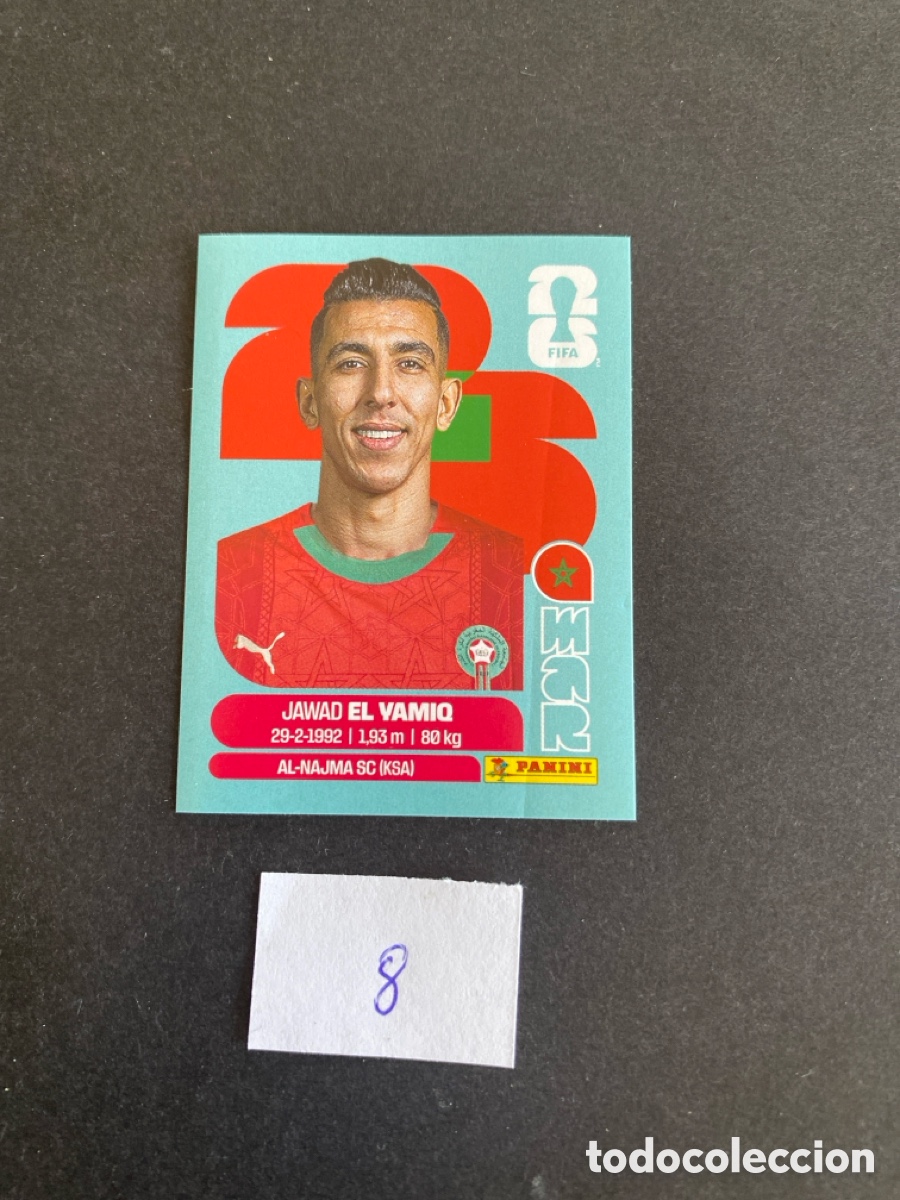 Cromos de F&uacute;tbol: Cromo Marruecos Mundial 26 N* 8 nuevo