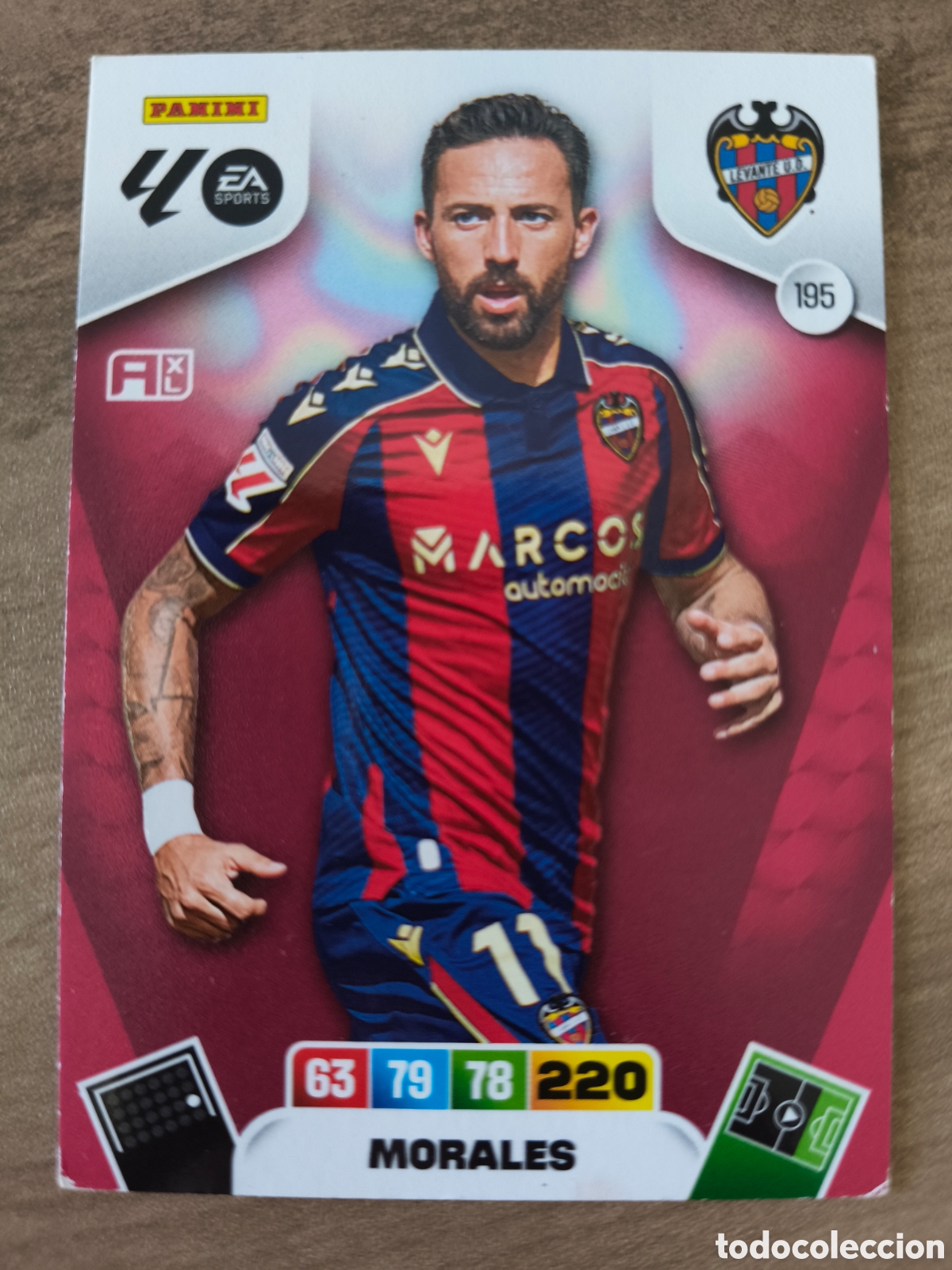 Cromos de F&uacute;tbol: Morales 195 Levante Adrenalyn XL Liga 25 26