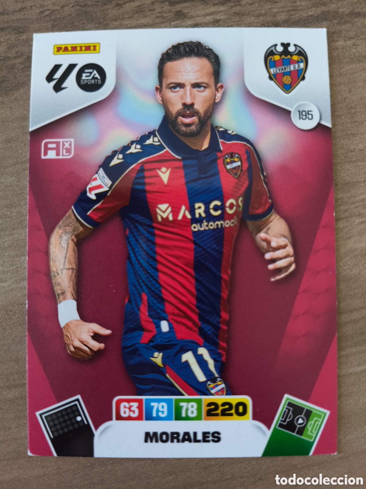 Cromos de F&uacute;tbol: Morales 195 Levante Adrenalyn XL Liga 25 26