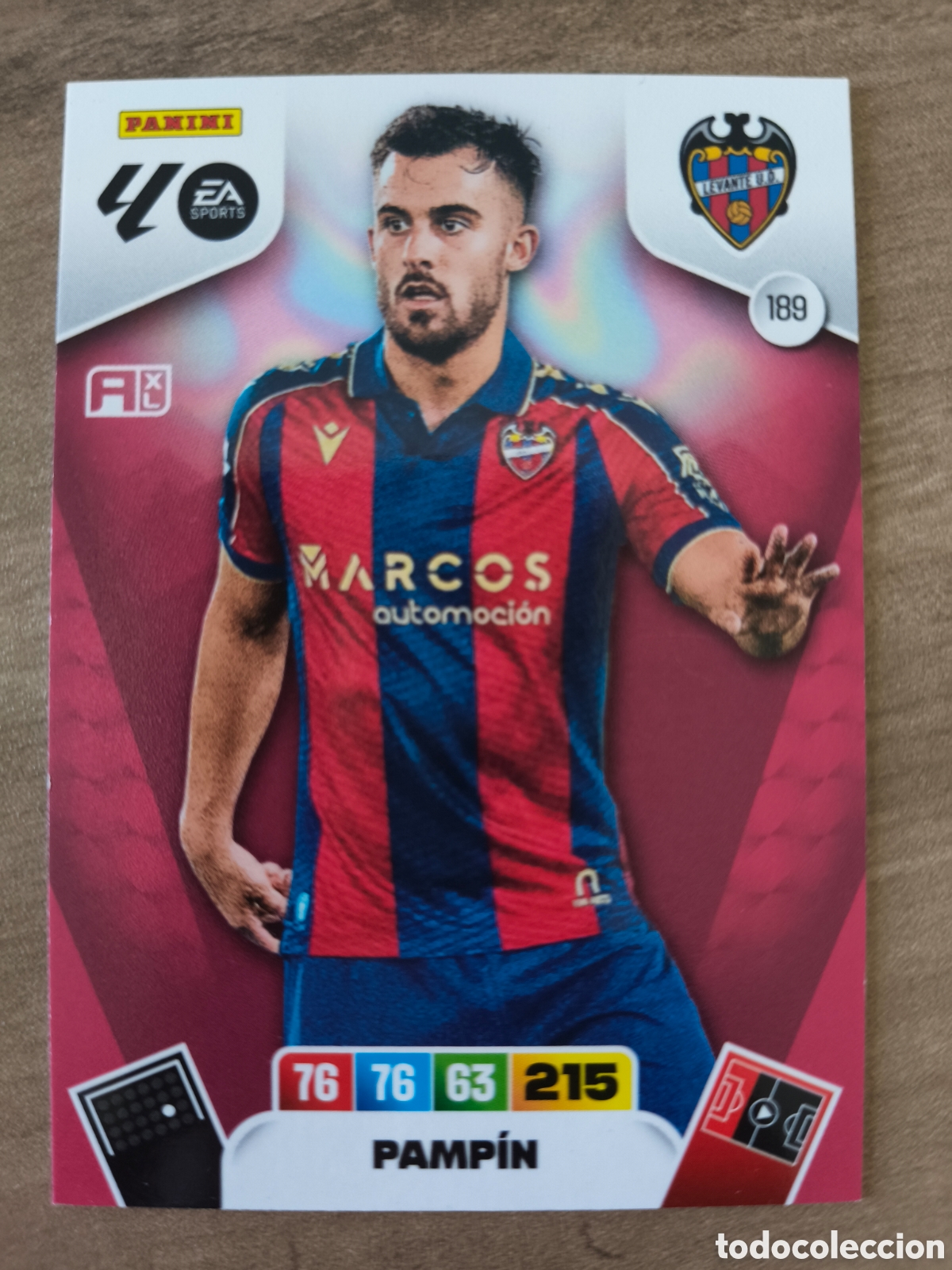 Cromos de F&uacute;tbol: Pampin 189 Levante Adrenalyn XL Liga 25 26