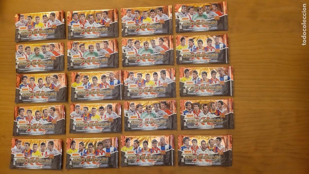 Cromos de F&uacute;tbol: 20 SOBRES, PRECINTADOS, ADRENALYN 2010-11. PANINI