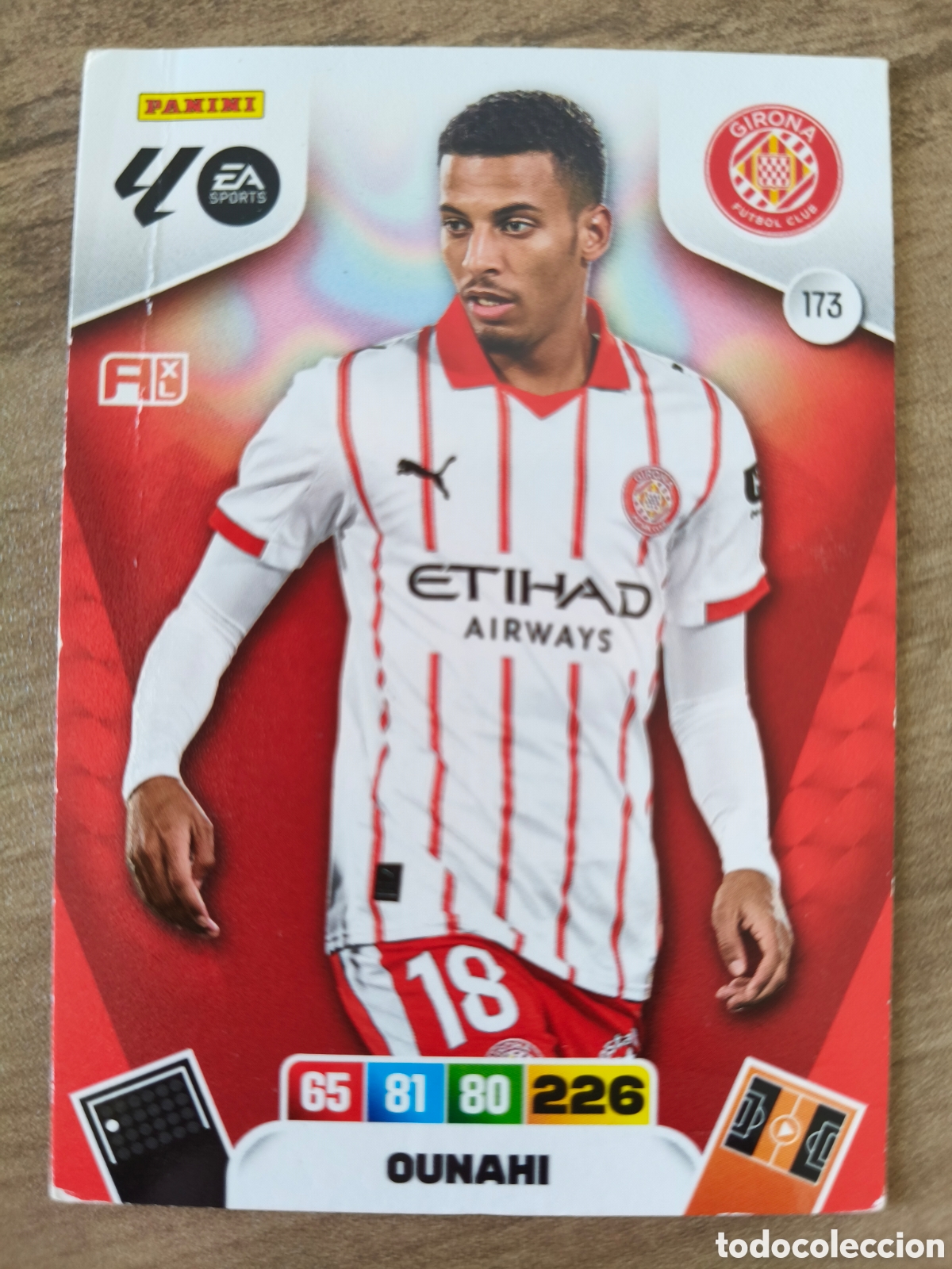 Cromos de F&uacute;tbol: Ounahi 173 Girona Adrenalyn XL Liga 25 26
