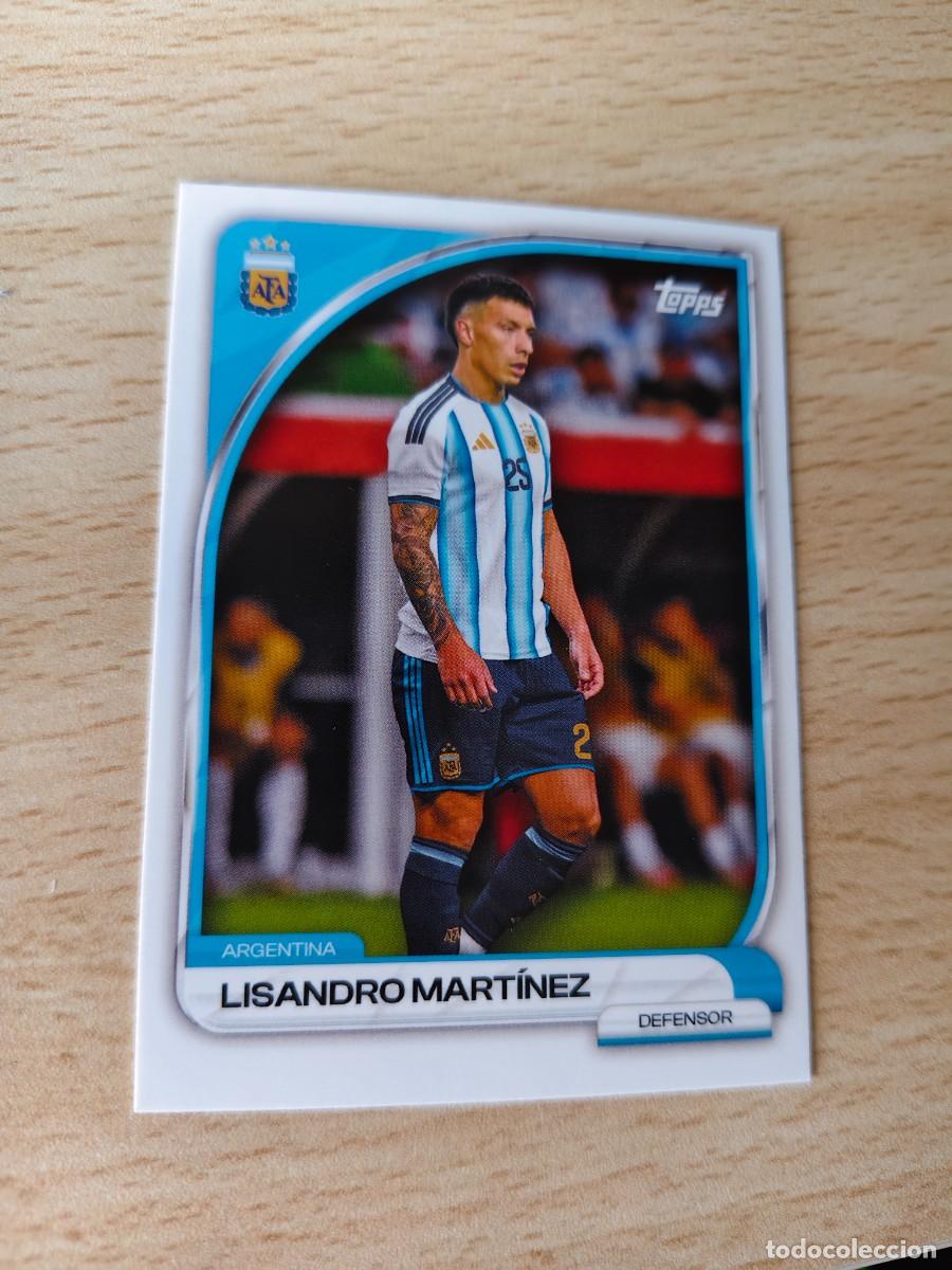Cromos de F&uacute;tbol: 4 COLLECTOR TIN ARGENTINA 25 26 LISANDRO MART&Iacute;NEZ FIRST TEAM TOPPS 2025 2026