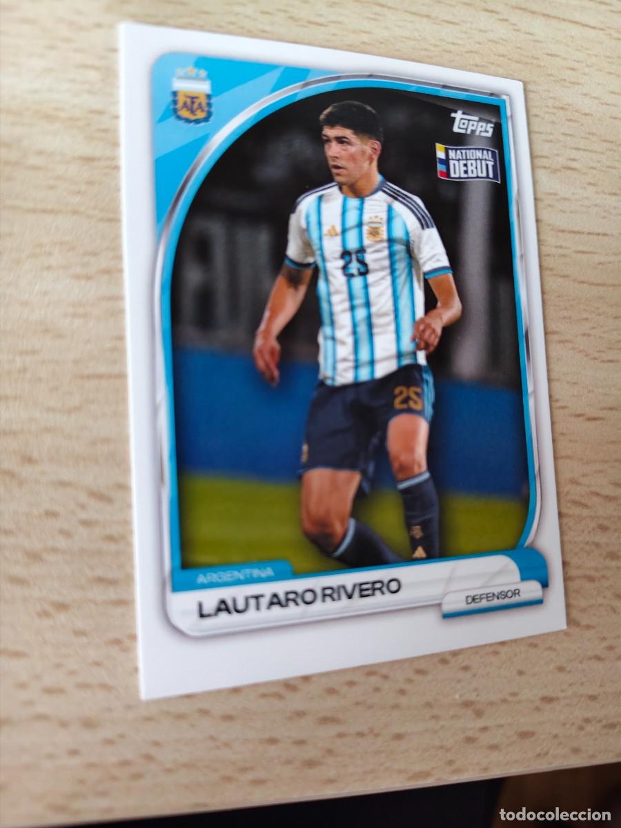 Cromos de F&uacute;tbol: 5 COLLECTOR TIN ARGENTINA 25 26 LAUTARO RIVERO FIRST TEAM TOPPS 2025 2026