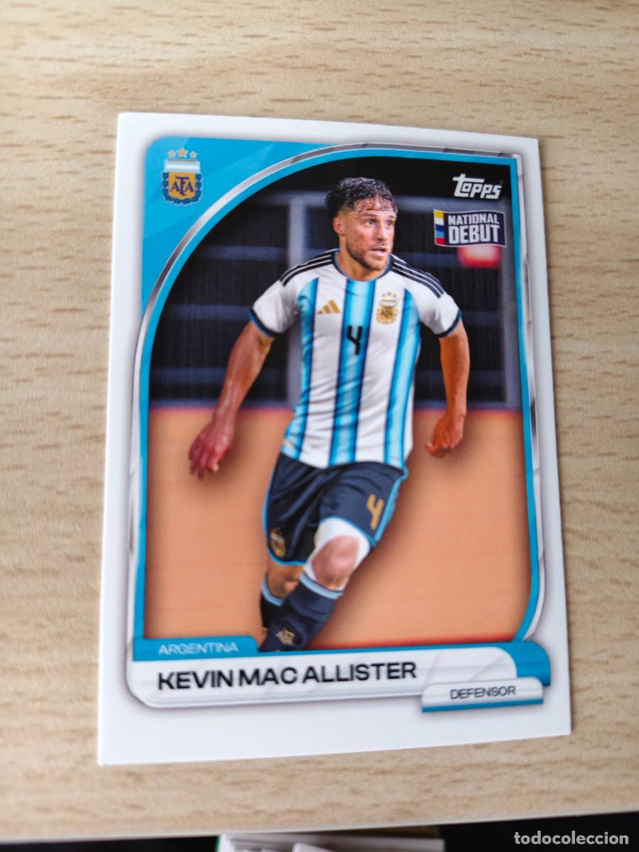 Cromos de F&uacute;tbol: 6 COLLECTOR TIN ARGENTINA 25 26 KEVIN MAC ALLISTER FIRST TEAM TOPPS 2025 2026