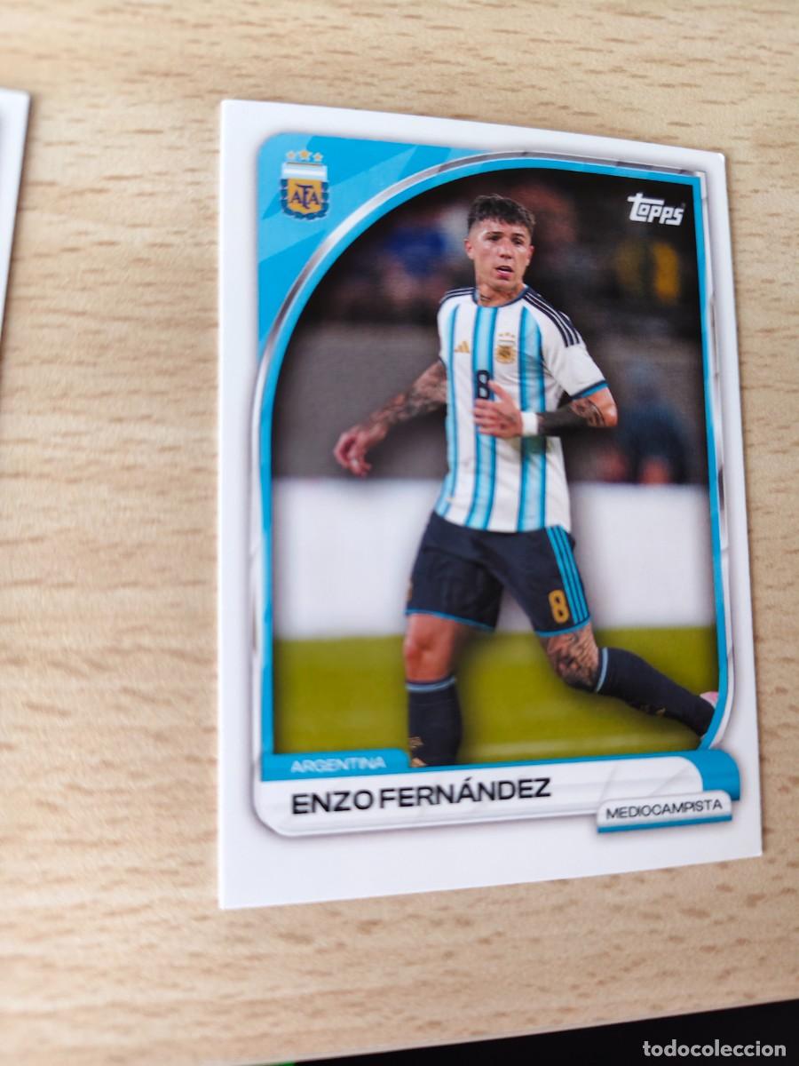Cromos de F&uacute;tbol: 9 COLLECTOR TIN ARGENTINA 25 26 ENZO FERN&Aacute;NDEZ FIRST TEAM TOPPS 2025 2026
