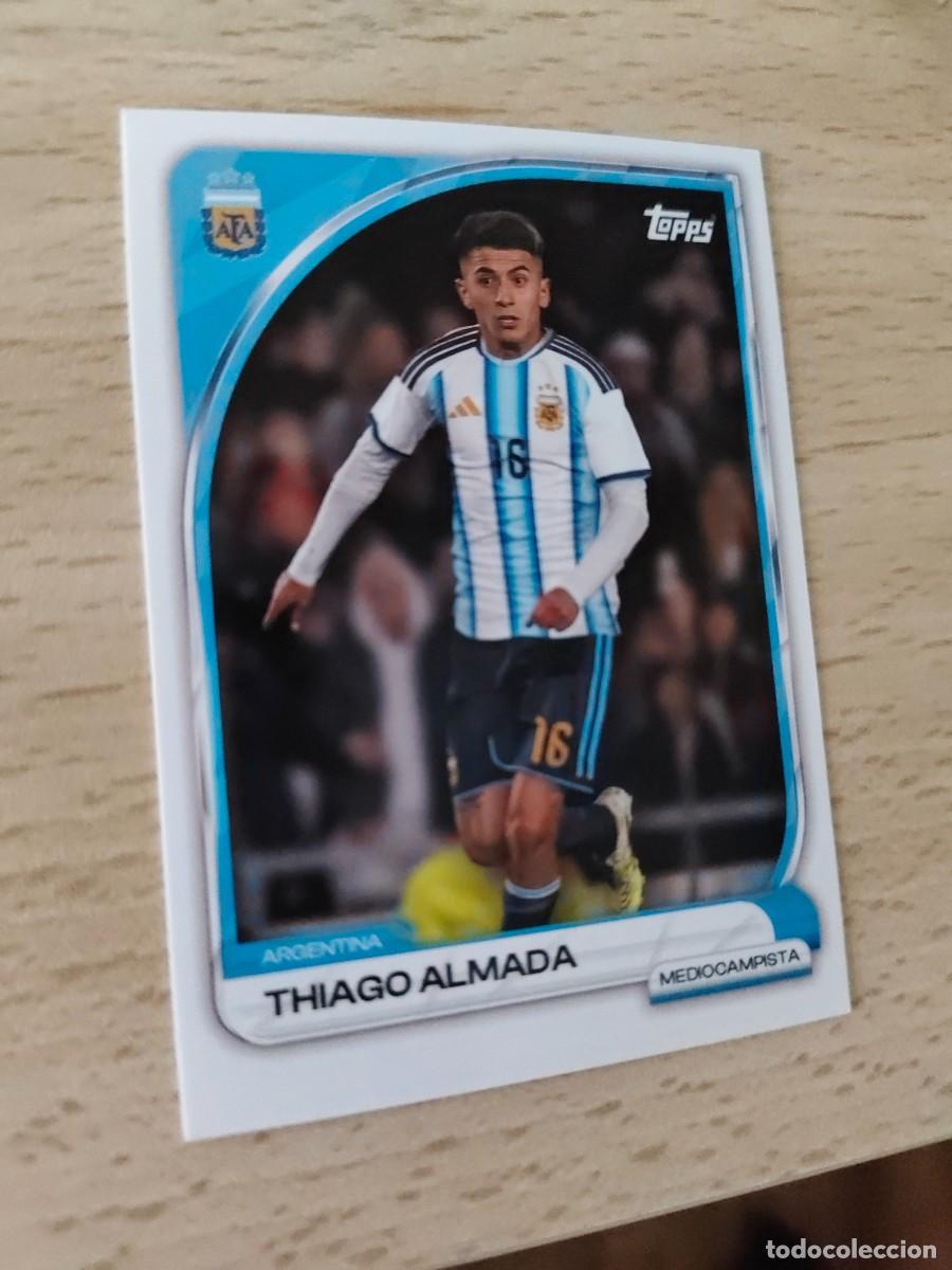 Cromos de F&uacute;tbol: 12 COLLECTOR TIN ARGENTINA 25 26 THIAGO ALMADA FIRST TEAM TOPPS 2025 2026