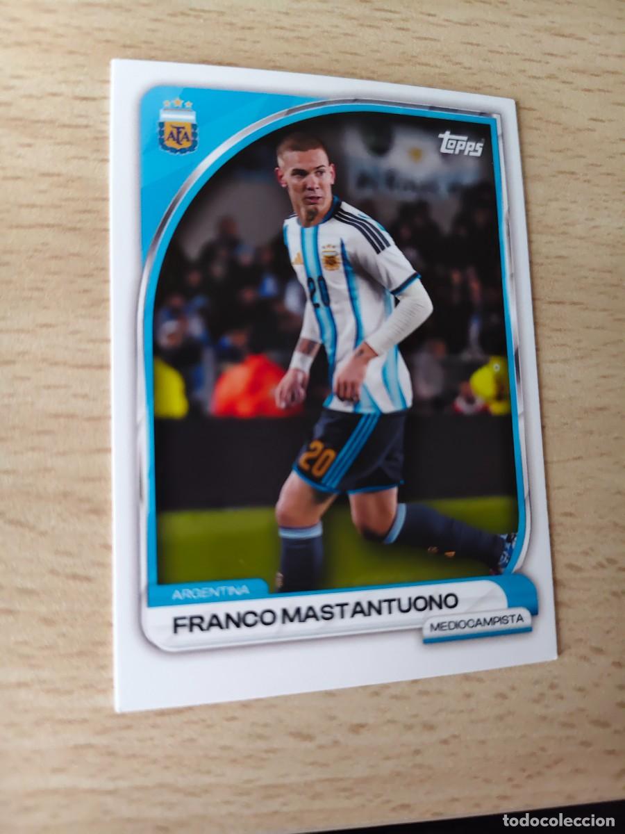 Cromos de F&uacute;tbol: 13 COLLECTOR TIN ARGENTINA 25 26 FRANCO MASTANTUONO FIRST TEAM TOPPS 2025 2026
