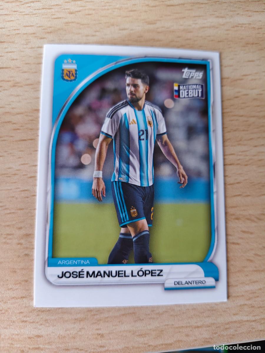 Cromos de F&uacute;tbol: 15 COLLECTOR TIN ARGENTINA 25 26 JOS&Eacute; MANUEL L&Oacute;PEZ FIRST TEAM TOPPS 2025 2026