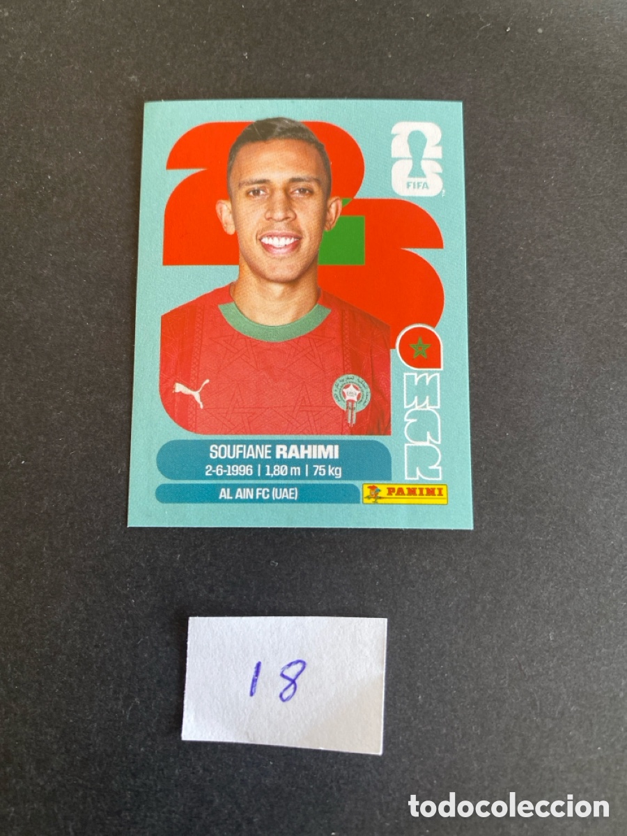 Cromos de F&uacute;tbol: Cromo Marruecos Mundial 26 N* 18 nuevo