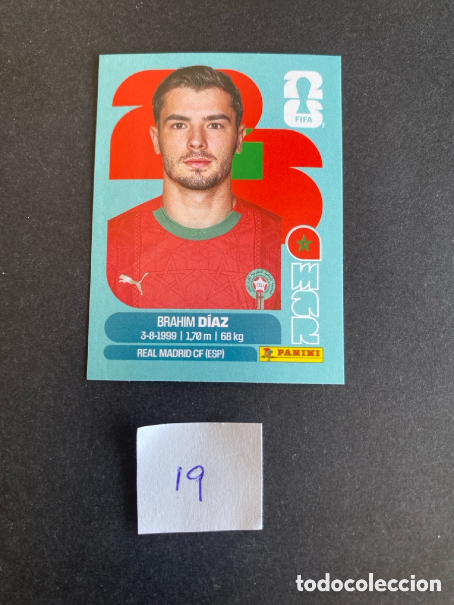 Cromos de F&uacute;tbol: Cromo Marruecos Mundial 26 N* 19 nuevo