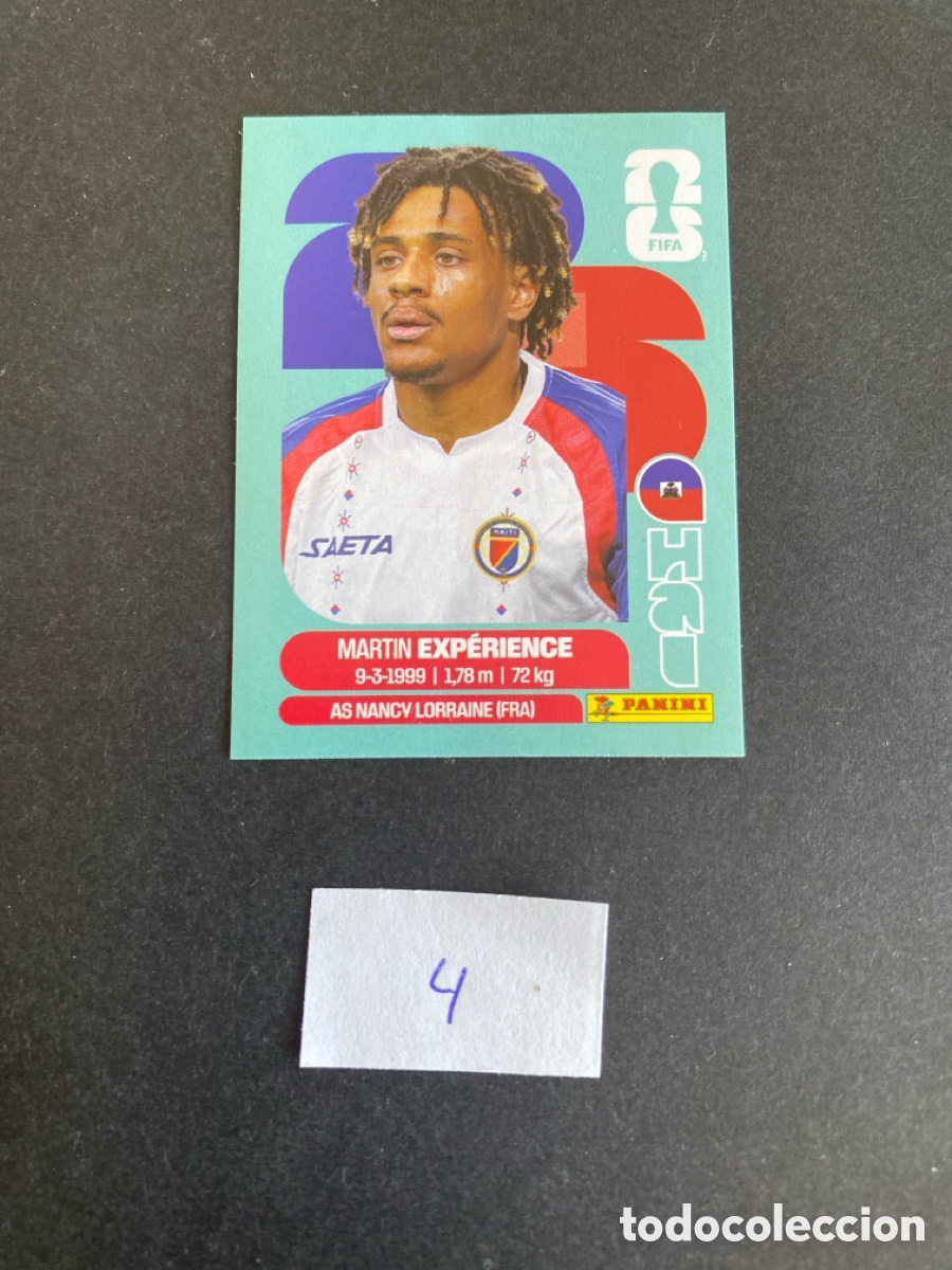 Cromos de F&uacute;tbol: Cromo Haiti Mundial 26 N* 4 nuevo