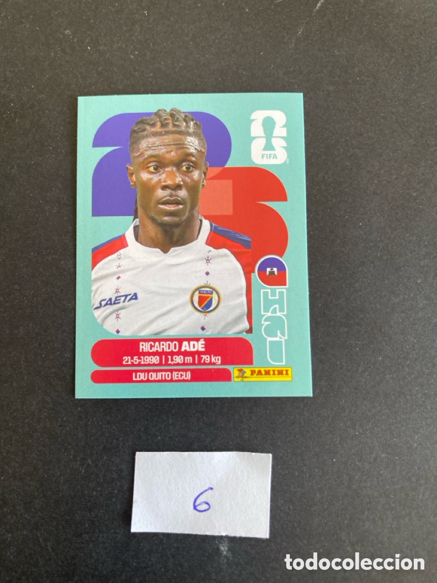 Football Stickers: Cromo Haiti Mundial 26 N* 6 nuevo