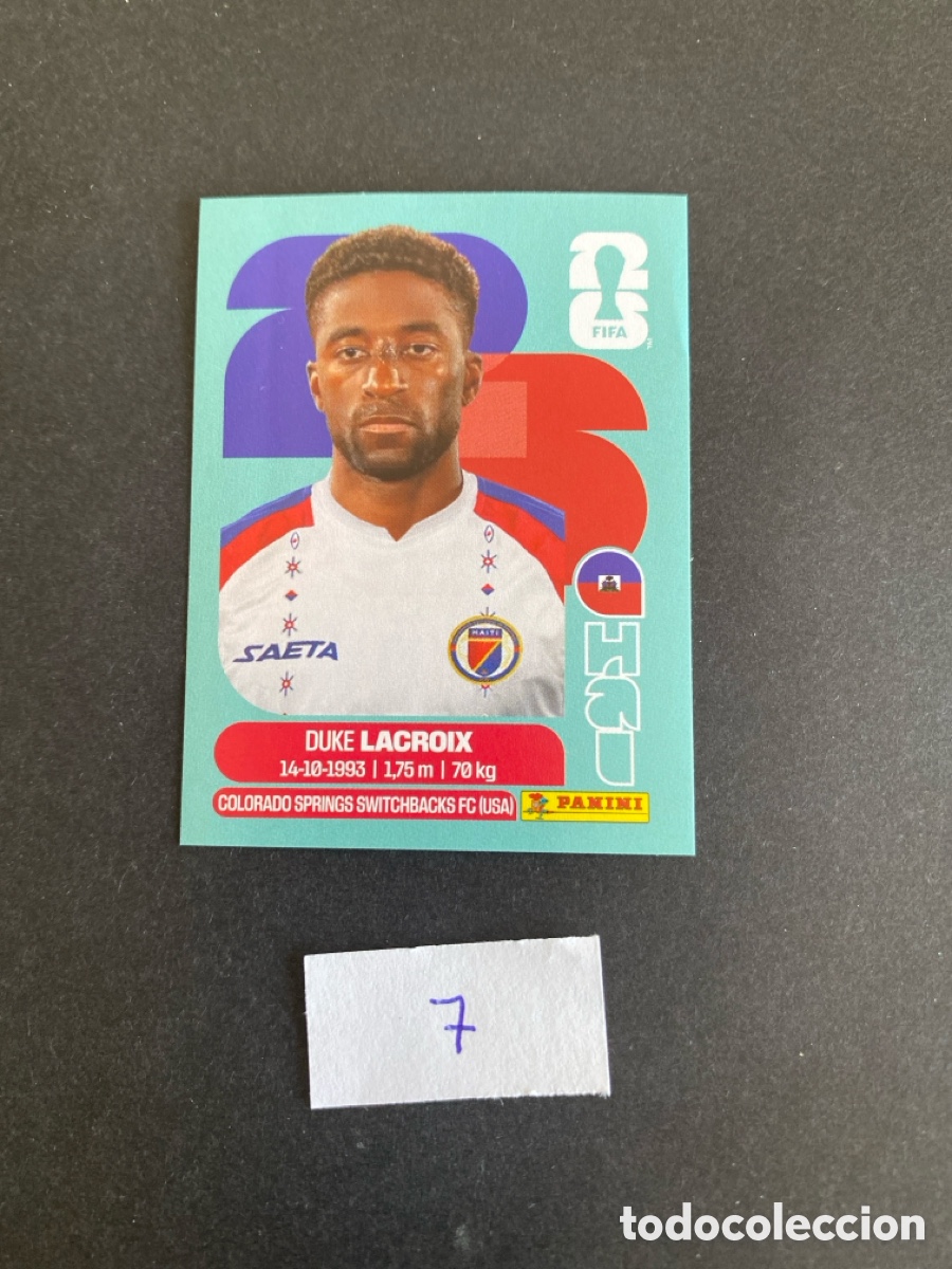 Cromos de F&uacute;tbol: Cromo Haiti Mundial 26 N* 7 nuevo