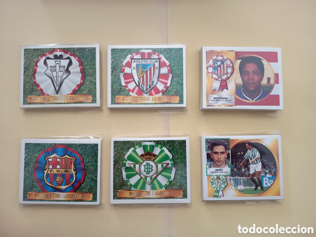 Fu&szlig;ball-Sticker: Lote +- 505 cromos Ediciones Este 94-95 1994 1995 Incluye Fichajes (38) Colocas (4) Bajas