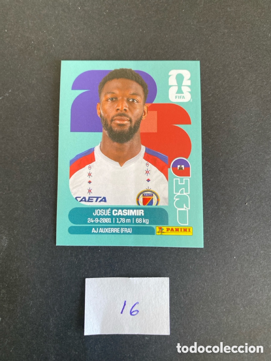 Cromos de F&uacute;tbol: Cromo Haiti Mundial 26 N* 16 nuevo