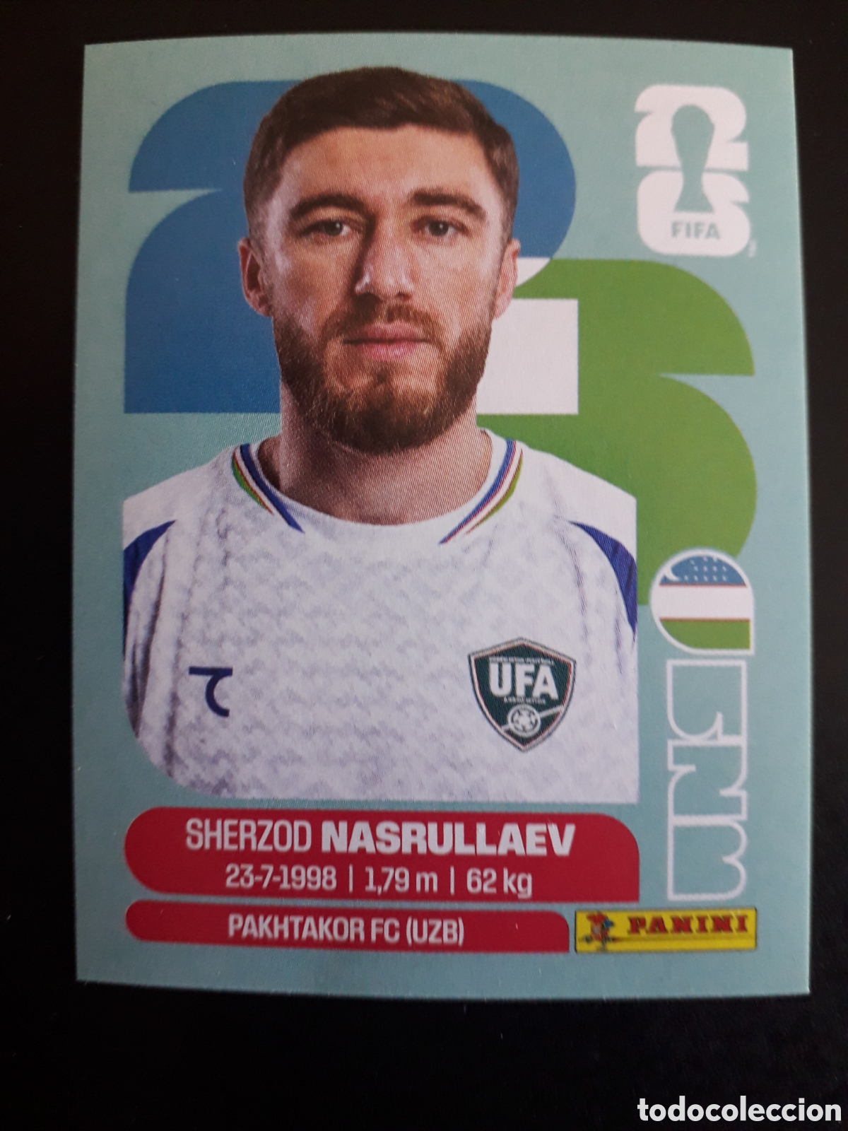 Cromos de F&uacute;tbol: NASRULLAEV UZBEKISTAN UZB 4 MUNDIAL F&Uacute;TBOL 2026 FIFA WORLD CUP PANINI SIN PEGAR PEDIDO M&Iacute;NIMO 3&euro;
