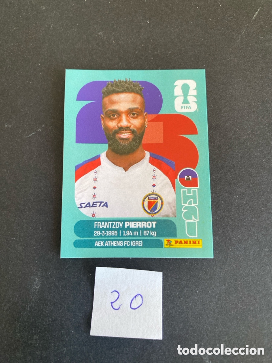 Cromos de F&uacute;tbol: Cromo Haiti Mundial 26 N* 20 nuevo