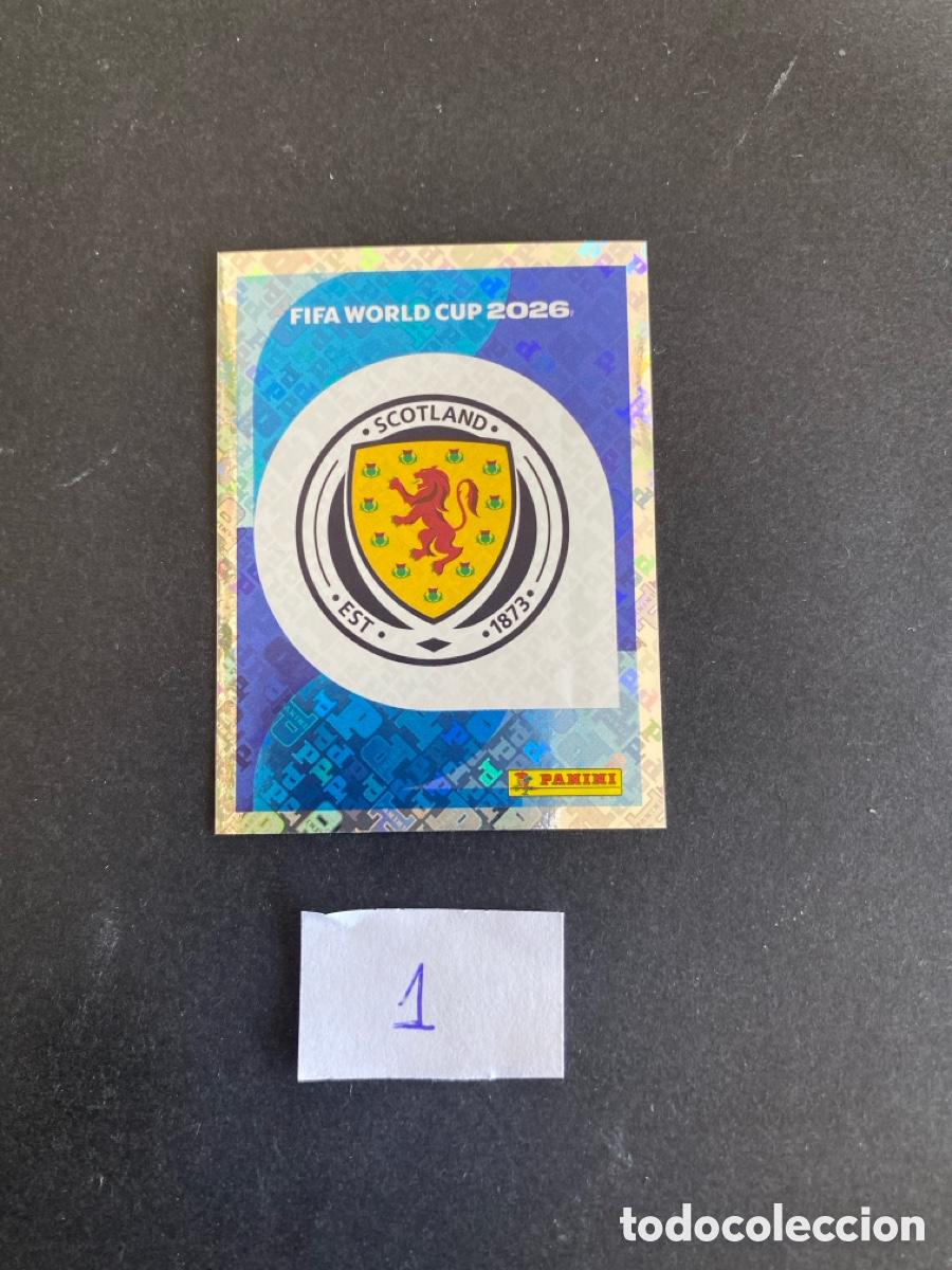 Cromos de F&uacute;tbol: Cromo Escocia Mundial 26 N*1 nuevo