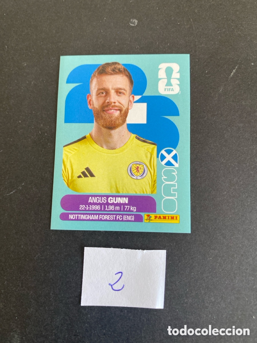 Cromos de F&uacute;tbol: Cromo Escocia Mundial 26 N* 2 nuevo