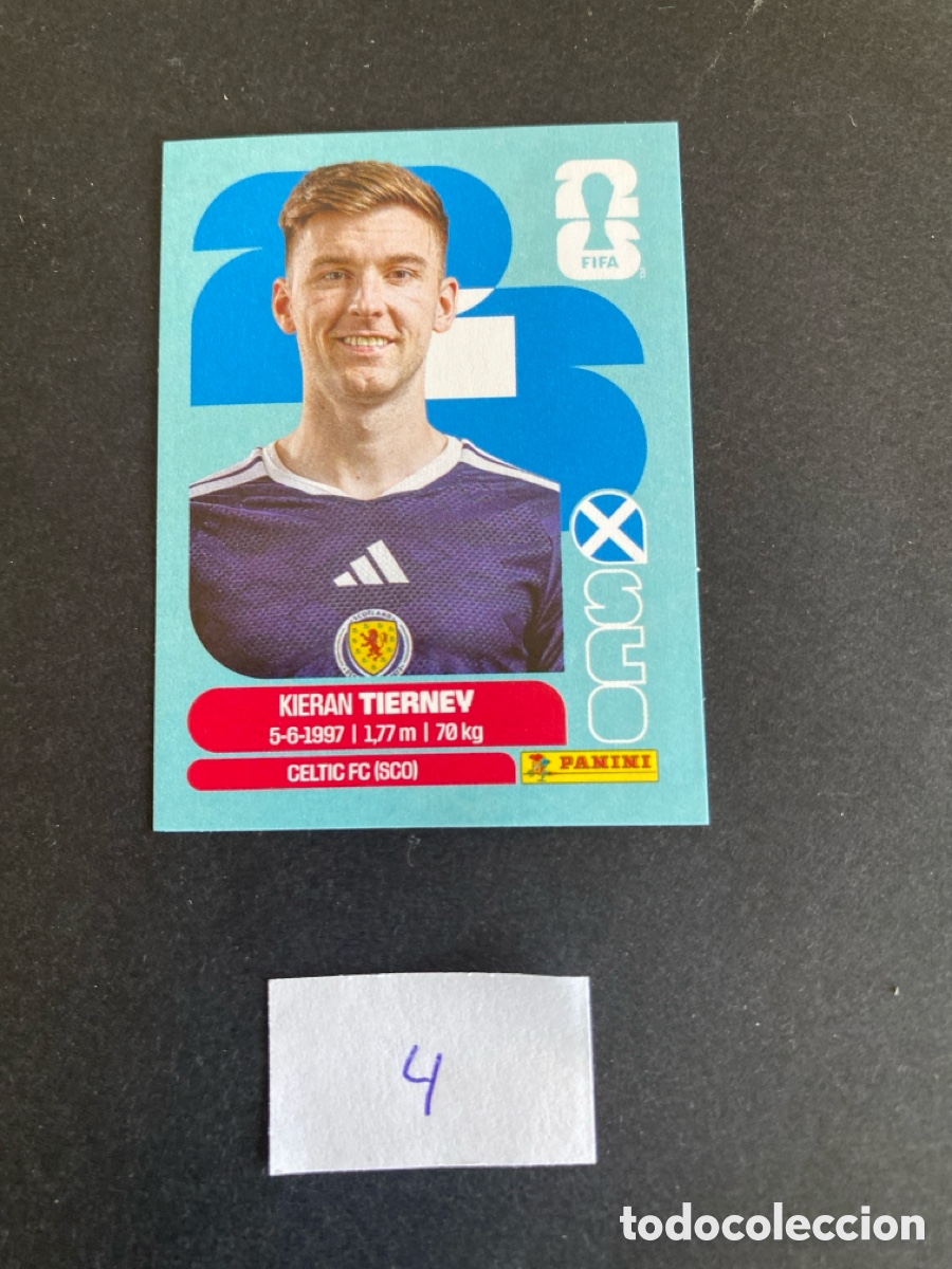 Cromos de F&uacute;tbol: Cromo Escocia Mundial 26 N* 4 nuevo