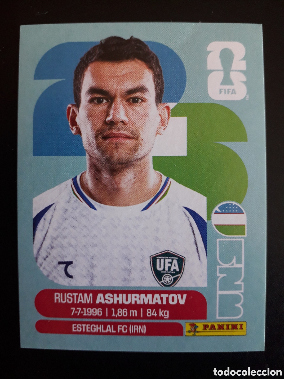 Cromos de F&uacute;tbol: ASHURMATOV UZBEKISTAN UZB 7 MUNDIAL F&Uacute;TBOL 2026 FIFA WORLD CUP PANINI SIN PEGAR PEDIDO M&Iacute;NIMO 3&euro;