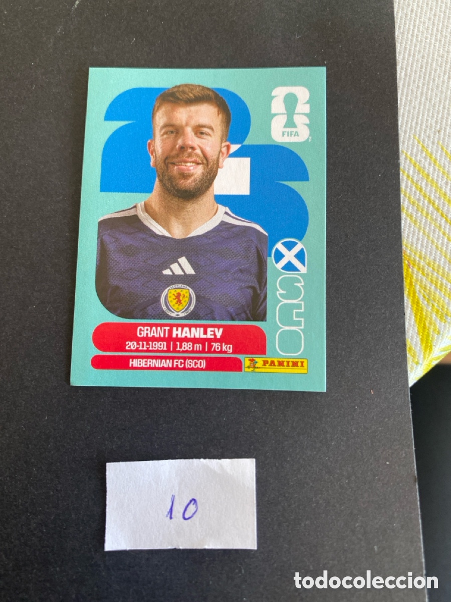 Cromos de F&uacute;tbol: Cromo Escocia Mundial 26 N* 10 nuevo