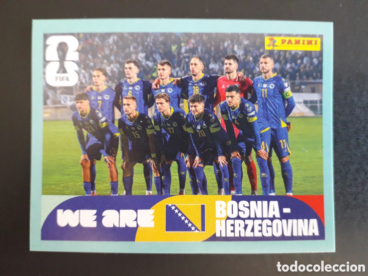 Cromos de F&uacute;tbol: EQUIPO BOSNIA HERCEGOVINA BIH 13 MUNDIAL F&Uacute;TBOL 2026 FIFA WORLD CUP PANINI SIN PEG PEDIDO M&Iacute;NIMO 3&euro;