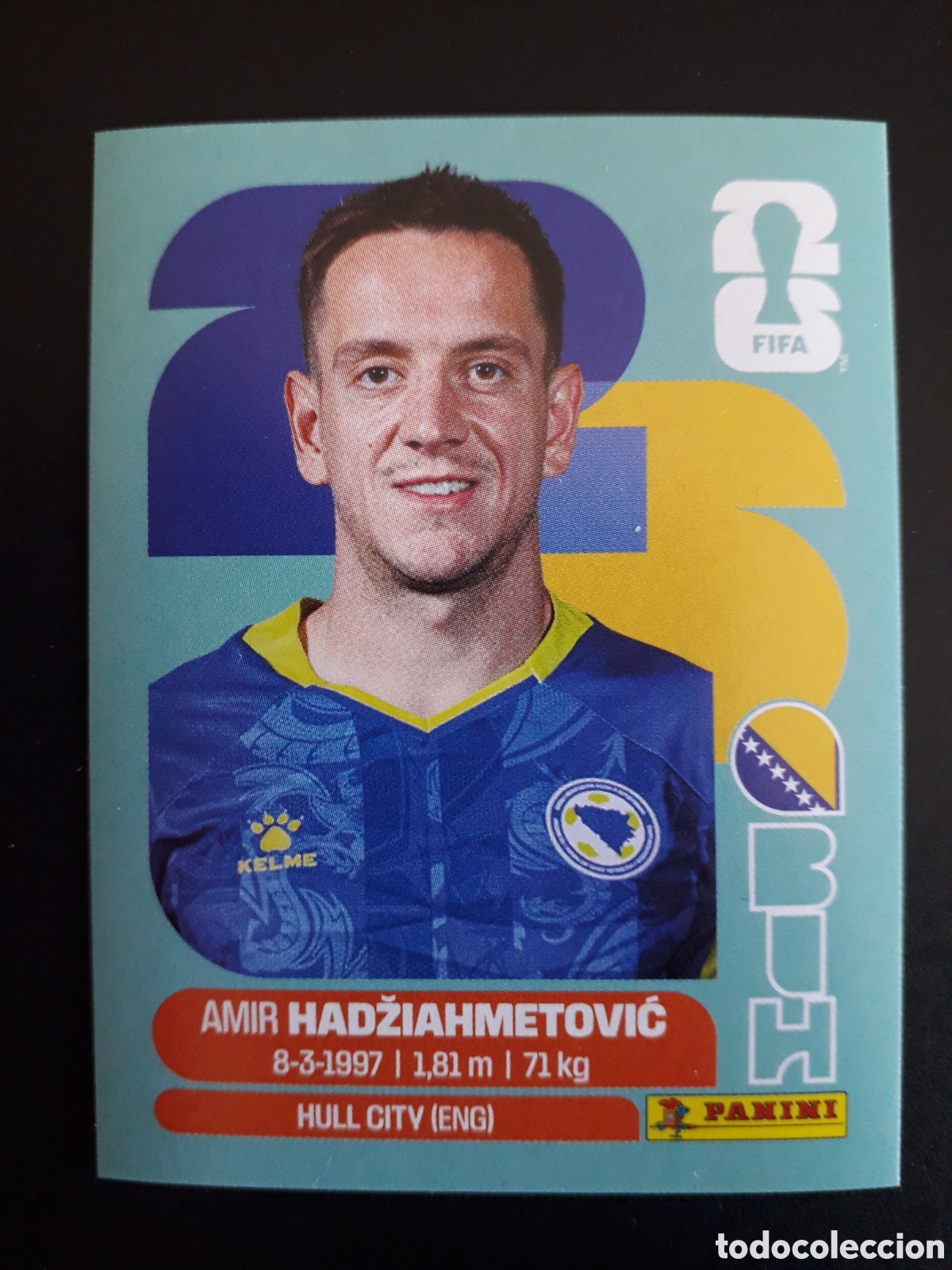 Cromos de F&uacute;tbol: HADŽIAHMETOVIĆ BOSNIA HERCEGOVINA BIH 8 MUNDIAL F&Uacute;TBOL 2026 FIFA WORLD CUP PANINI PEDIDO M&Iacute;NIMO 3&euro;