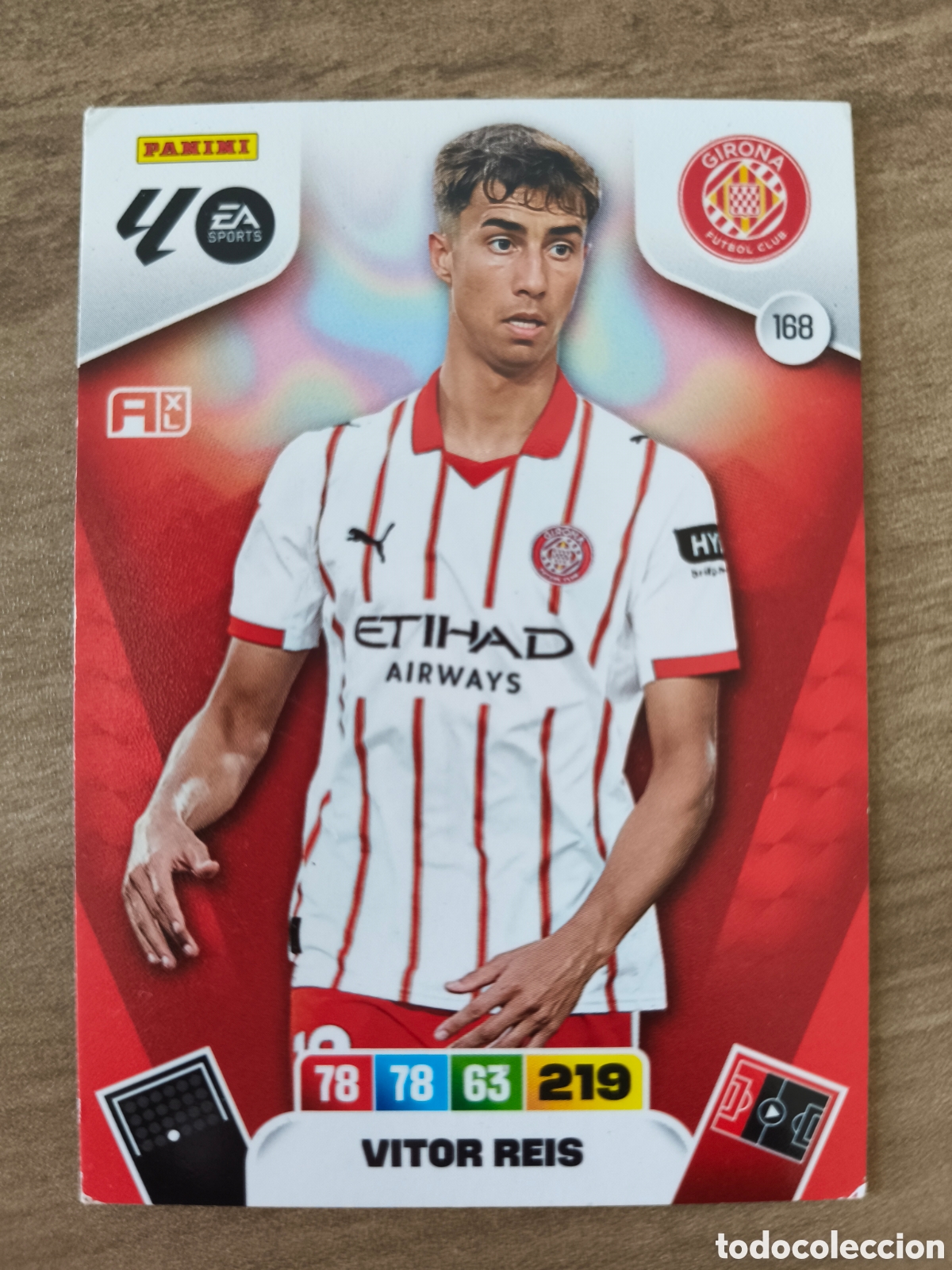 Cromos de F&uacute;tbol: Vitor Reis 168 Girona Adrenalyn XL Liga 25 26