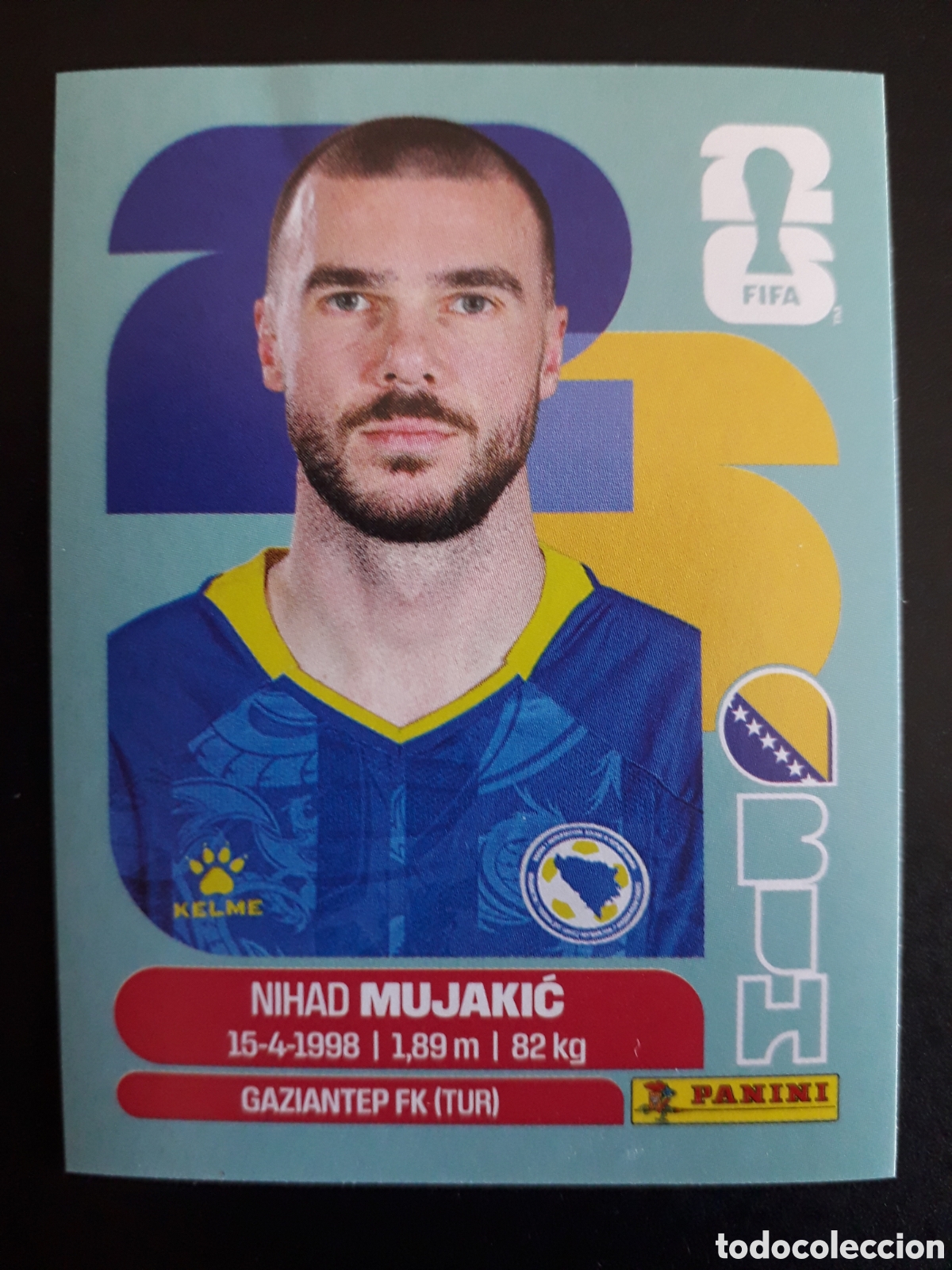 Cromos de F&uacute;tbol: MUJAKIĆ BOSNIA HERCEGOVINA BIH 6 MUNDIAL F&Uacute;TBOL 2026 FIFA WORLD CUP PANINI SIN PEG PEDIDO M&Iacute;NIMO 3&euro;