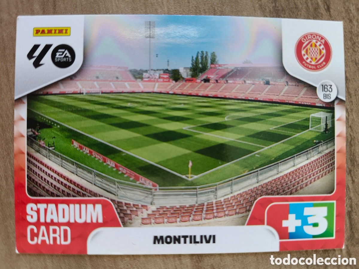 Football Stickers: Stadium Card Montilivi 163 Bis Girona Adrenalyn XL Liga 25 26