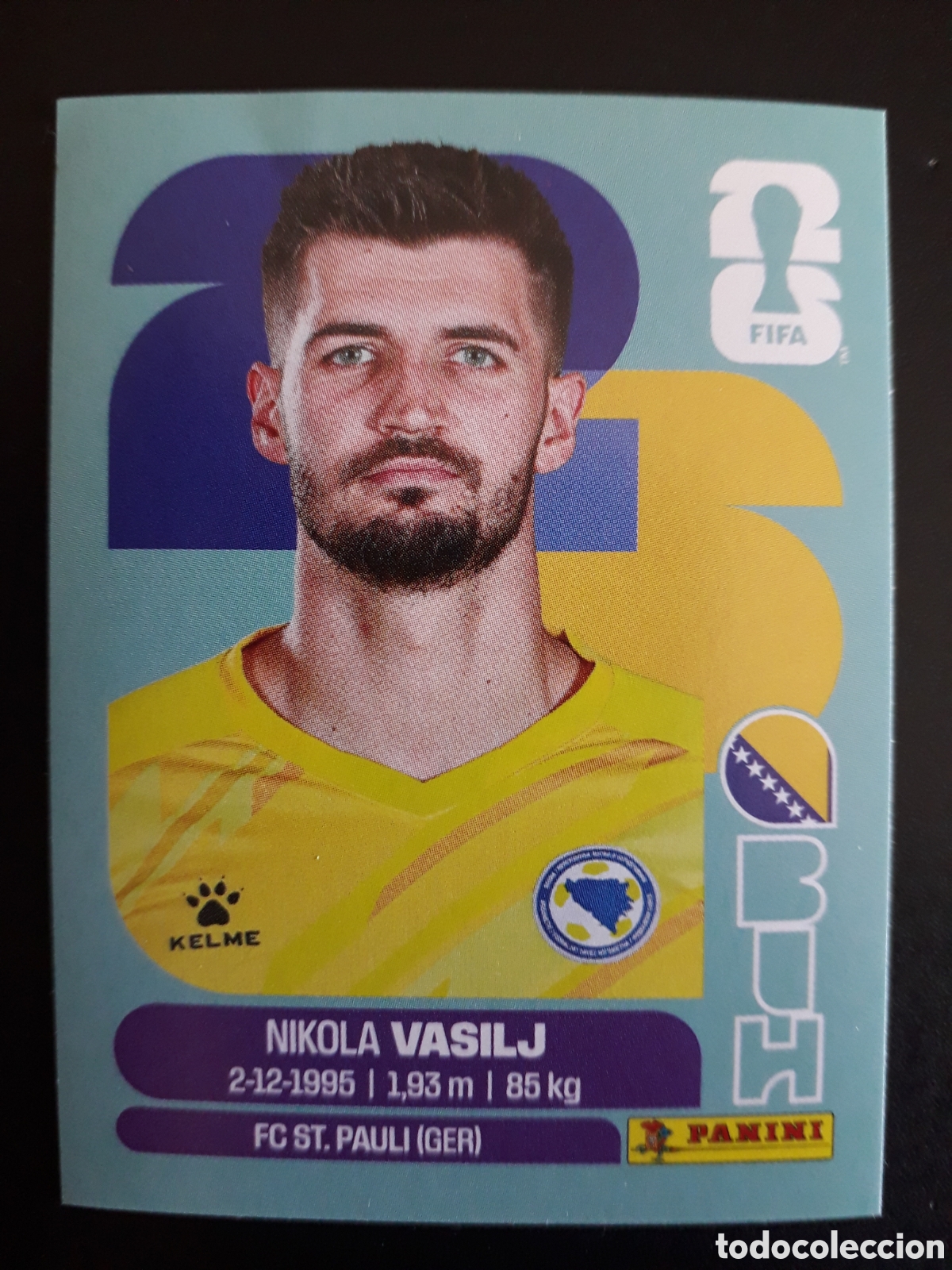 Football Stickers: VASILJ BOSNIA HERCEGOVINA BIH 2 MUNDIAL F&Uacute;TBOL 2026 FIFA WORLD CUP PANINI SIN PEGAR PEDIDO M&Iacute;NIMO 3&euro;