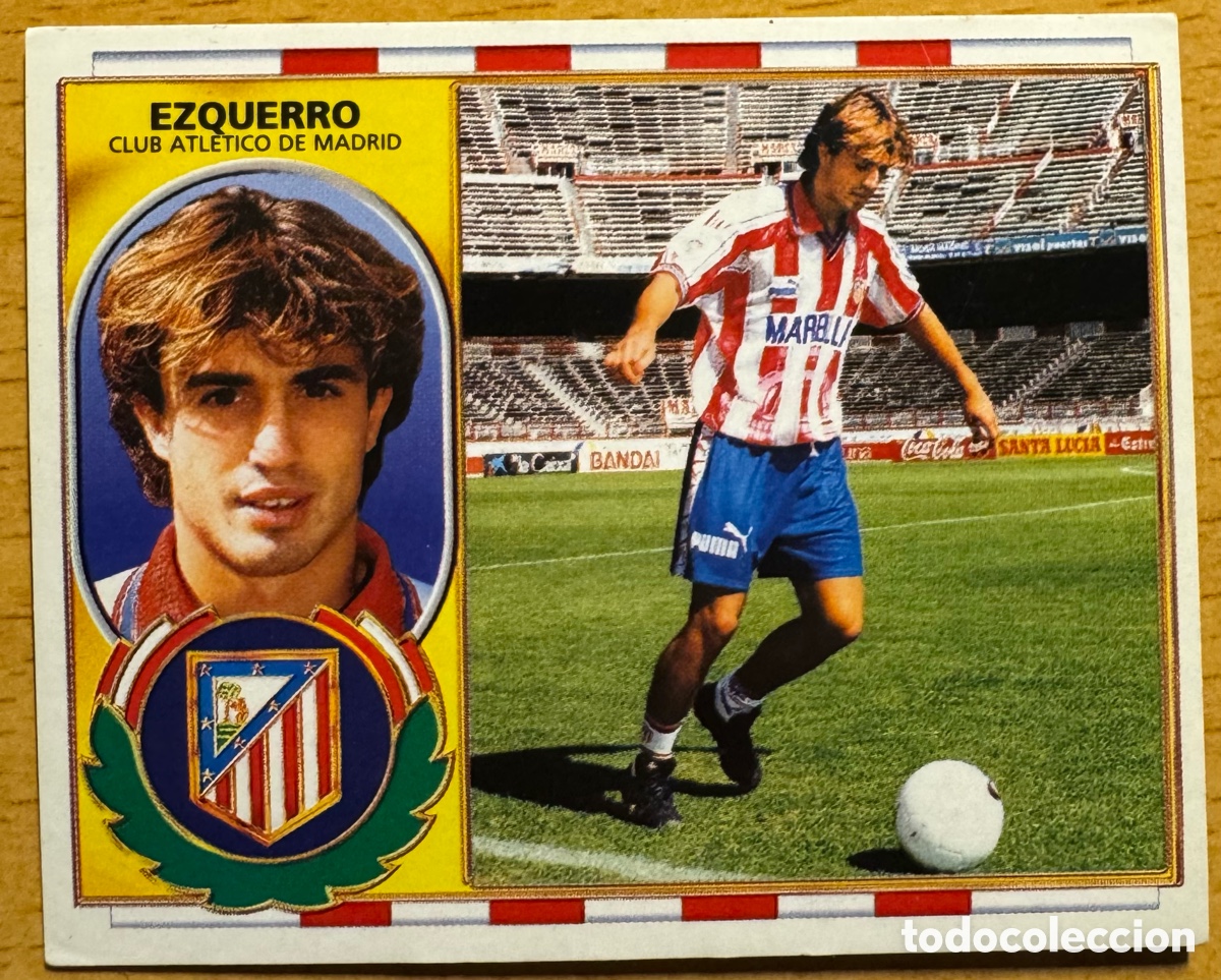 Football Stickers: EZQUERRO (At. Madrid) - ESTE 1996-97 COLOCA Muy Dif&iacute;cil. NUNCA PEGADO