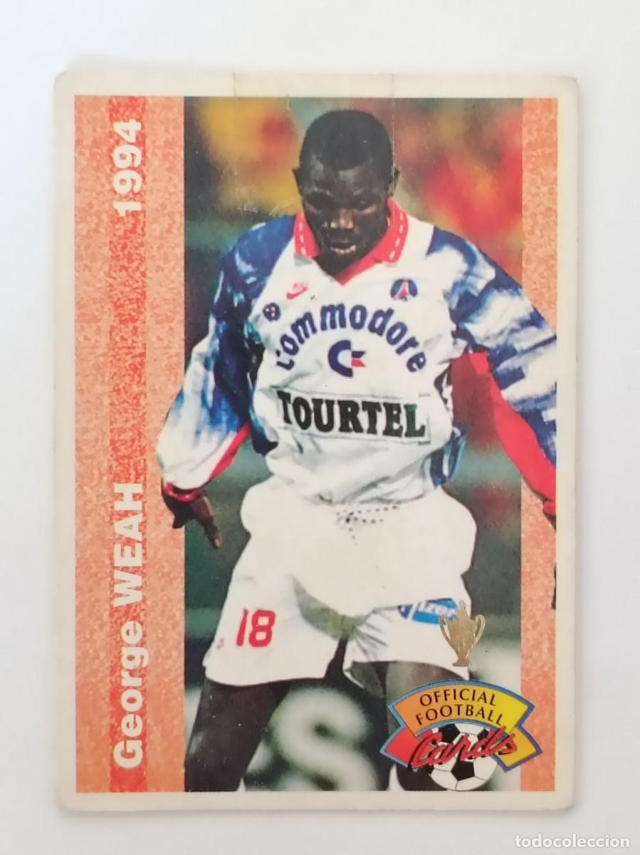 Football Stickers: #207 GEORGE WEAH (PARIS SAINT-GERMAIN) FOOTBALL CARD 1993/1994 PANINI