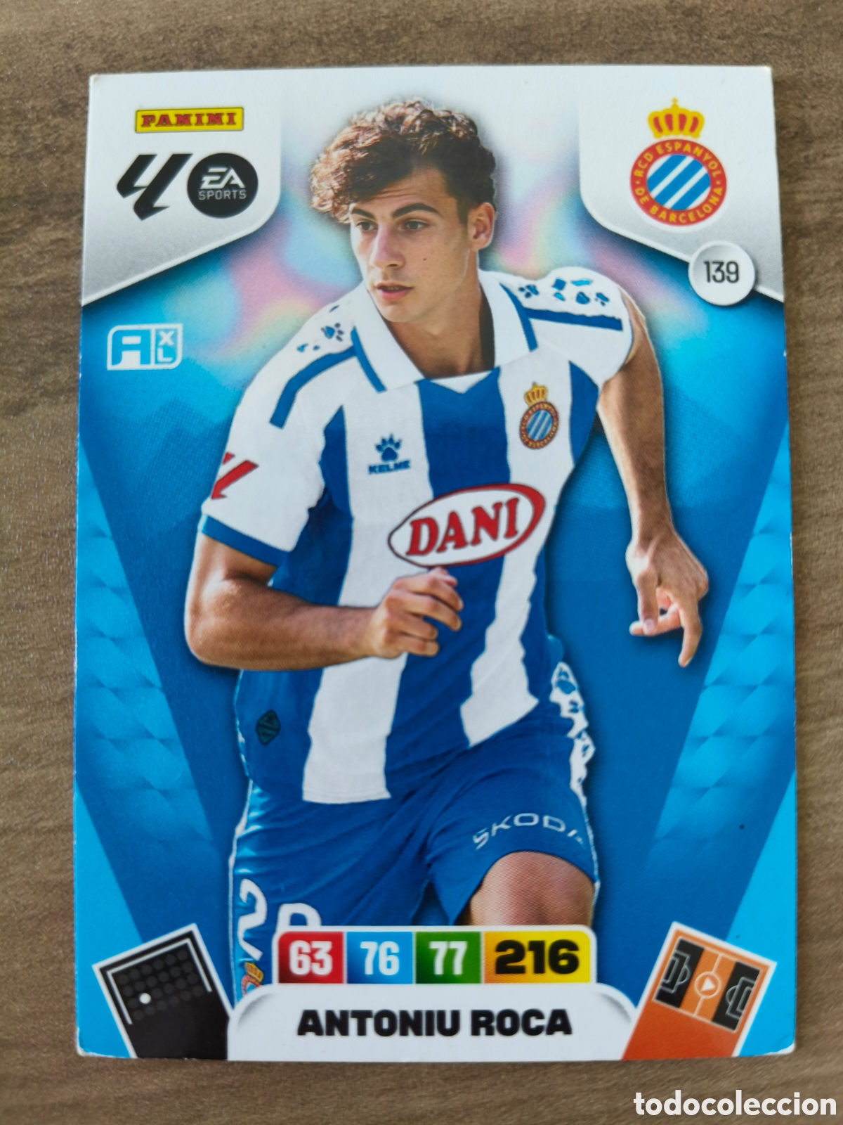 Fu&szlig;ball-Sticker: Antoniu Roca 139 Espa&ntilde;ol Adrenalyn XL Liga 25 26