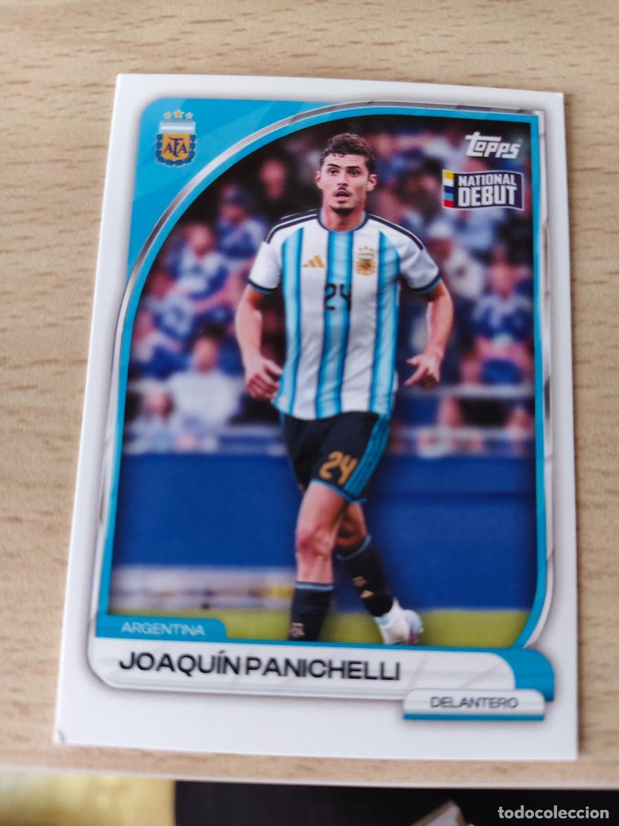 Cromos de F&uacute;tbol: 18 COLLECTOR TIN ARGENTINA 25 26 JOAQU&Iacute;N PANICHELLI FIRST TEAM TOCADA ESQUINA TOPPS 2025 2026
