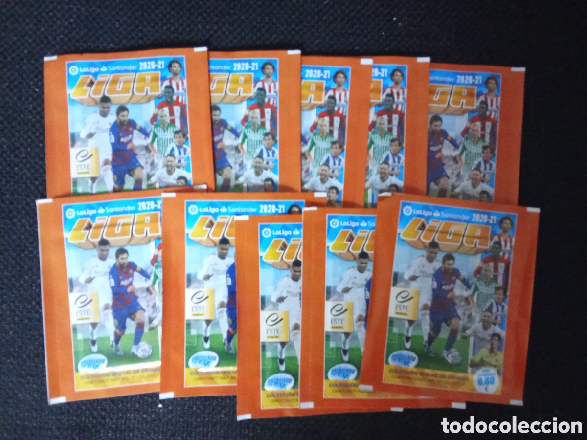 Cromos de F&uacute;tbol: 10 SOBRES SIN ABRIR LIGAS ESTE 2020 2021 20-21