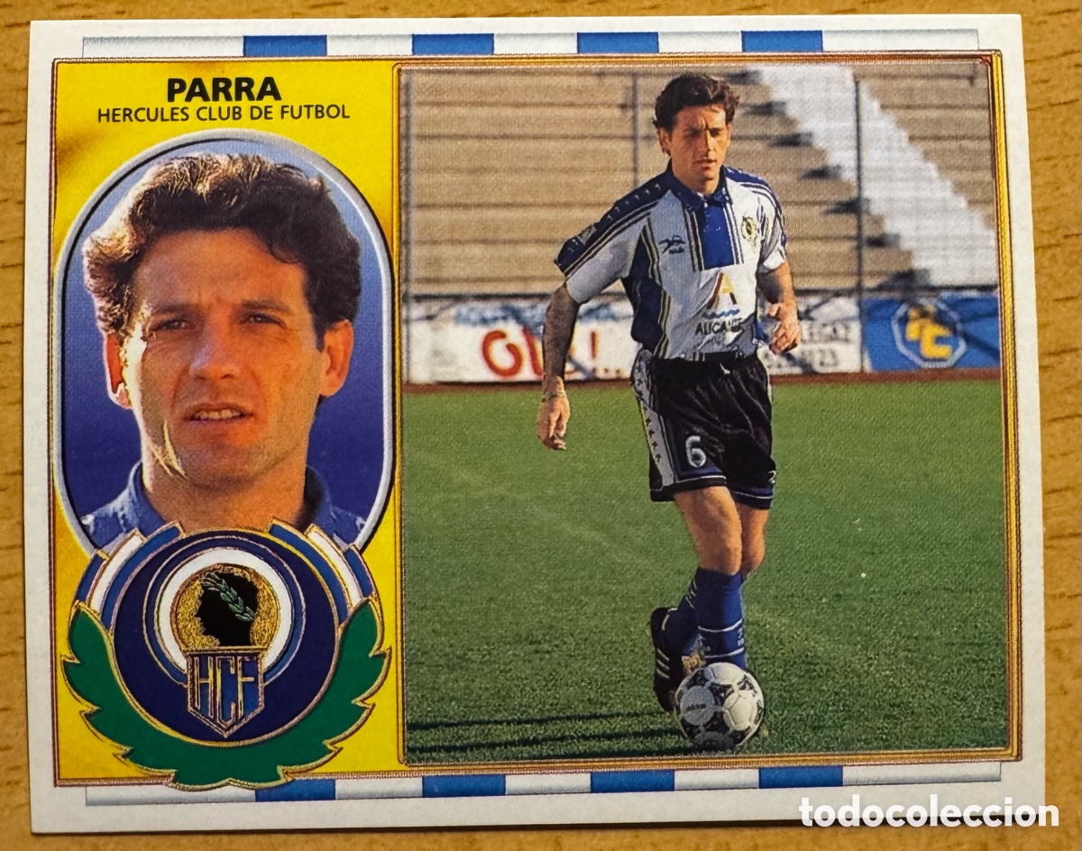 Cartes &agrave; collectionner de Football: PARRA (H&eacute;rcules CF) - ESTE 1996-97 COLOCA MUY DIF&Iacute;CIL. NUNCA PEGADO