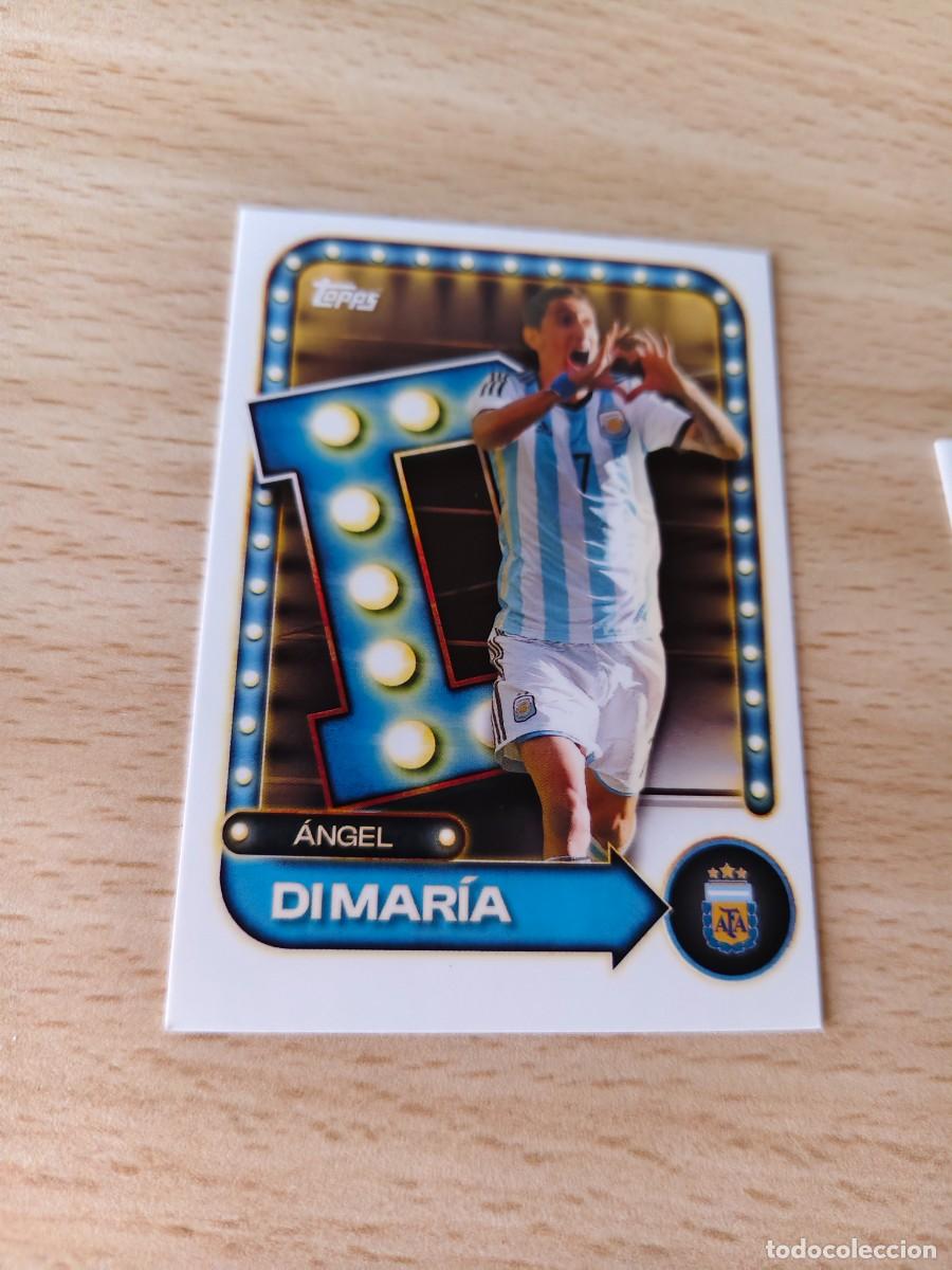 Cromos de F&uacute;tbol: 27 COLLECTOR TIN ARGENTINA 25 26 &Aacute;NGEL DI MAR&Iacute;A NAME IN LIGHTS TOCADA ESQUINA TOPPS 2025 2026