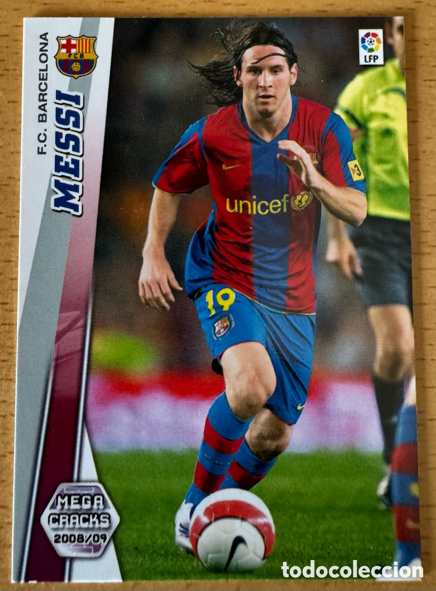 Football Stickers: MESSI (FC Barcelona) PANINI MEGACRACKS 2008/2009 n&uacute;mero 70