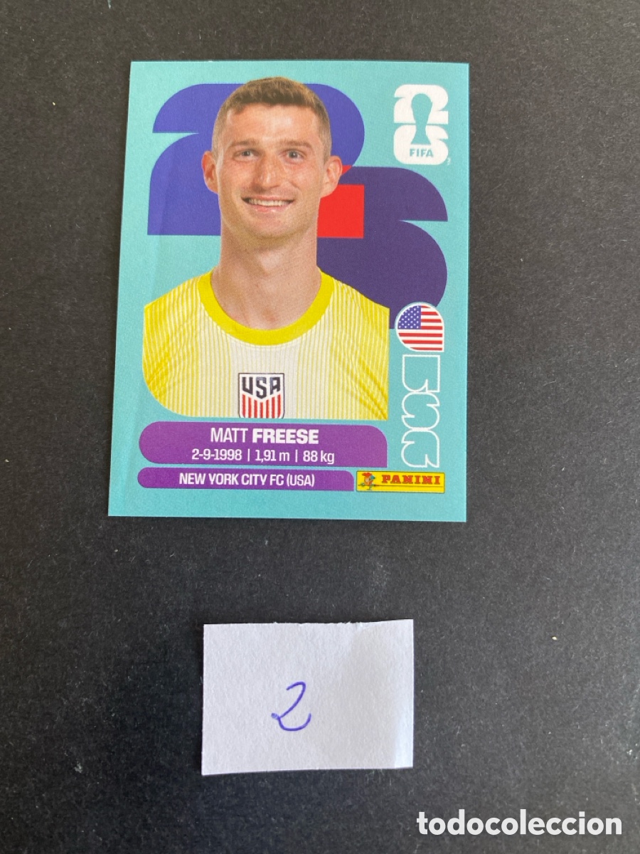 Cromos de F&uacute;tbol: Cromo USA Mundial 26 N* 2 nuevo