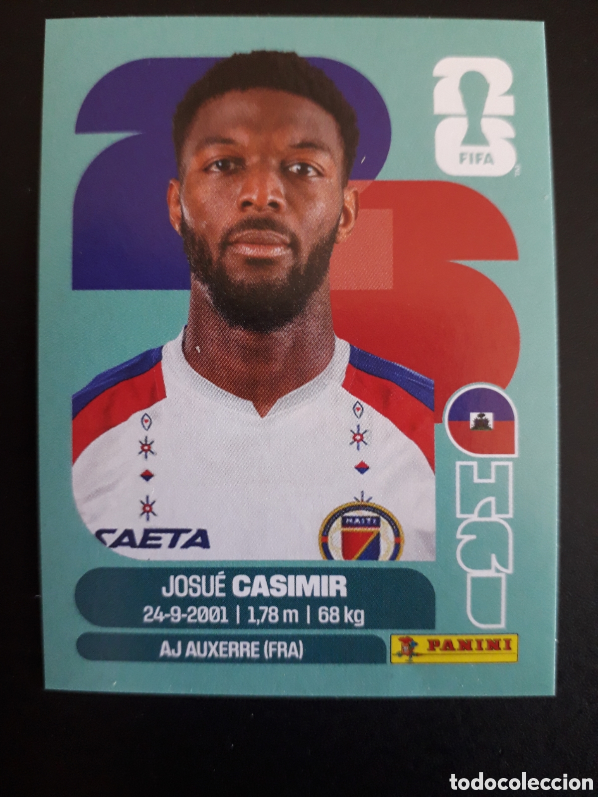 Cromos de F&uacute;tbol: CASIMIR HAIT&Iacute; HAI 16 MUNDIAL F&Uacute;TBOL 2026 FIFA WORLD CUP PANINI SIN PEGAR PEDIDO M&Iacute;NIMO 3&euro;