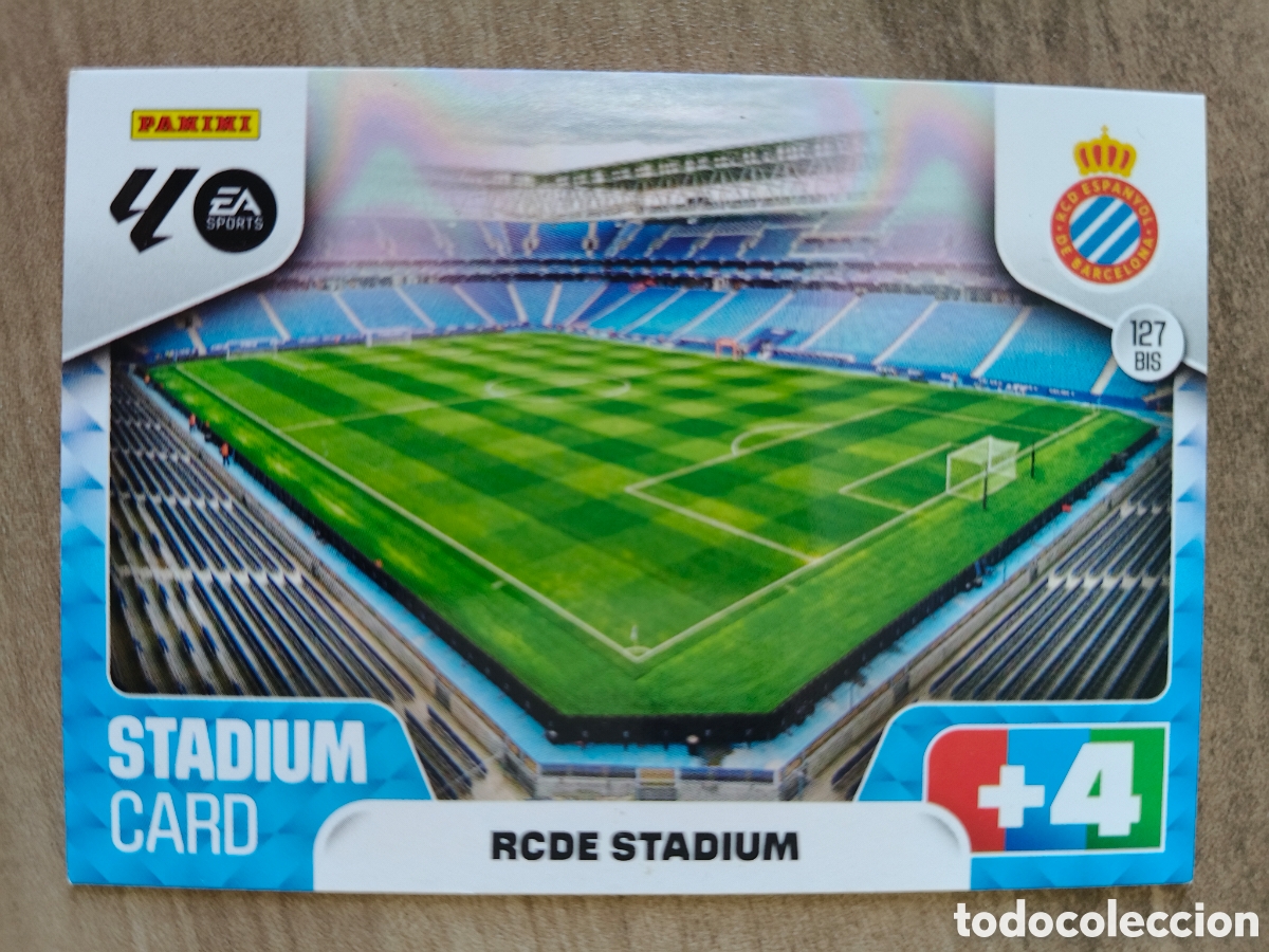 Cromos de F&uacute;tbol: Stadium Card RCDE Espa&ntilde;ol 127 Bis Espa&ntilde;ol Adrenalyn XL Liga 25 26