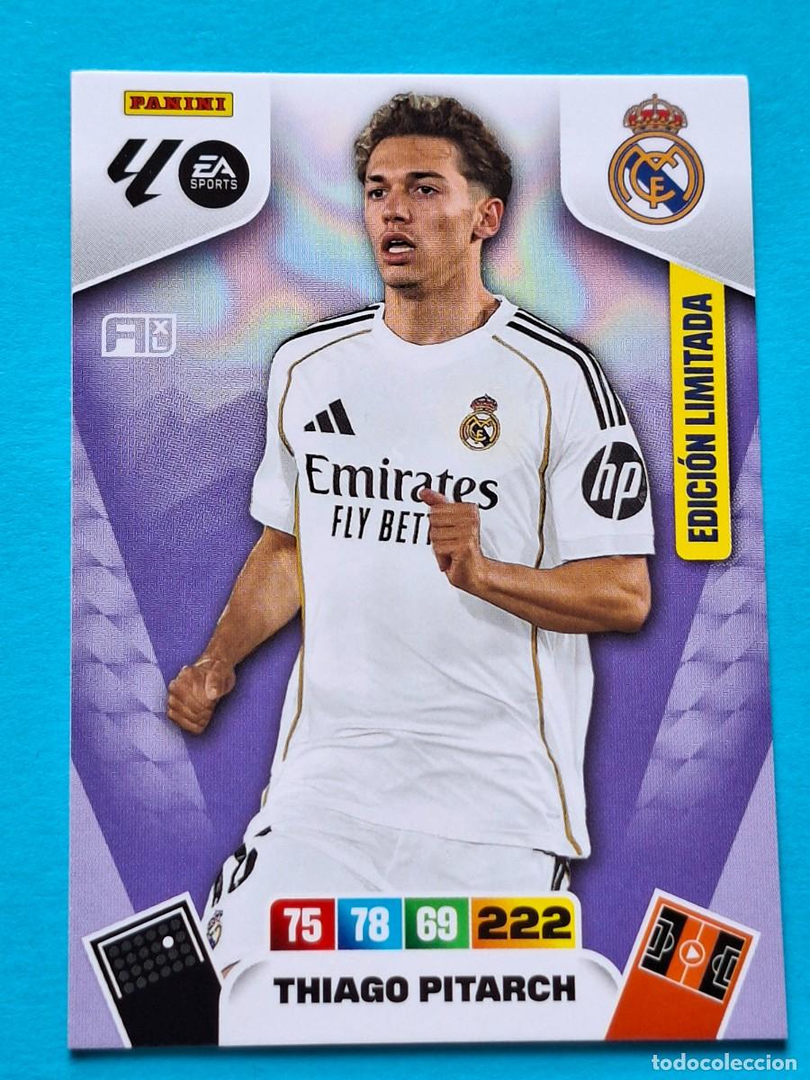 Cromos de F&uacute;tbol: LAST MOMENT JUG&Oacute;N Edici&oacute;n Limitada THIAGO PITARCH (Real Madrid) - Adrenalyn XL LaLiga 2025-26