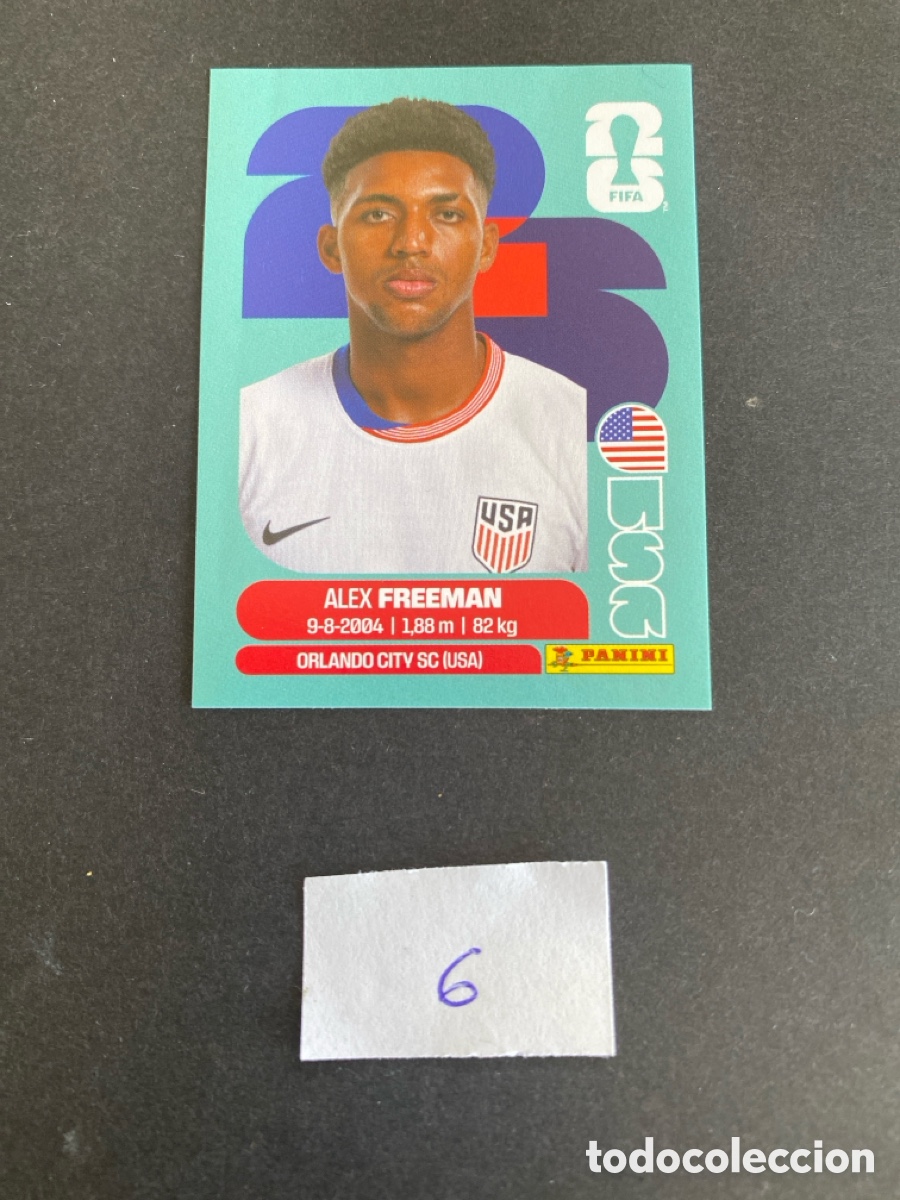 Cromos de F&uacute;tbol: Cromo USA Mundial 26 N* 6 nuevo
