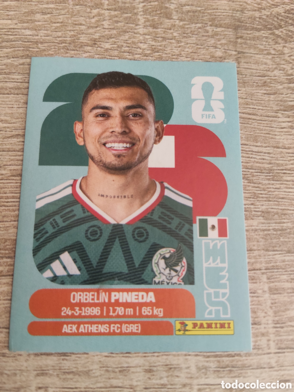 Cromos de F&uacute;tbol: Panini mundial 2026 MEX 11 Orbelin Pineda M&eacute;xico