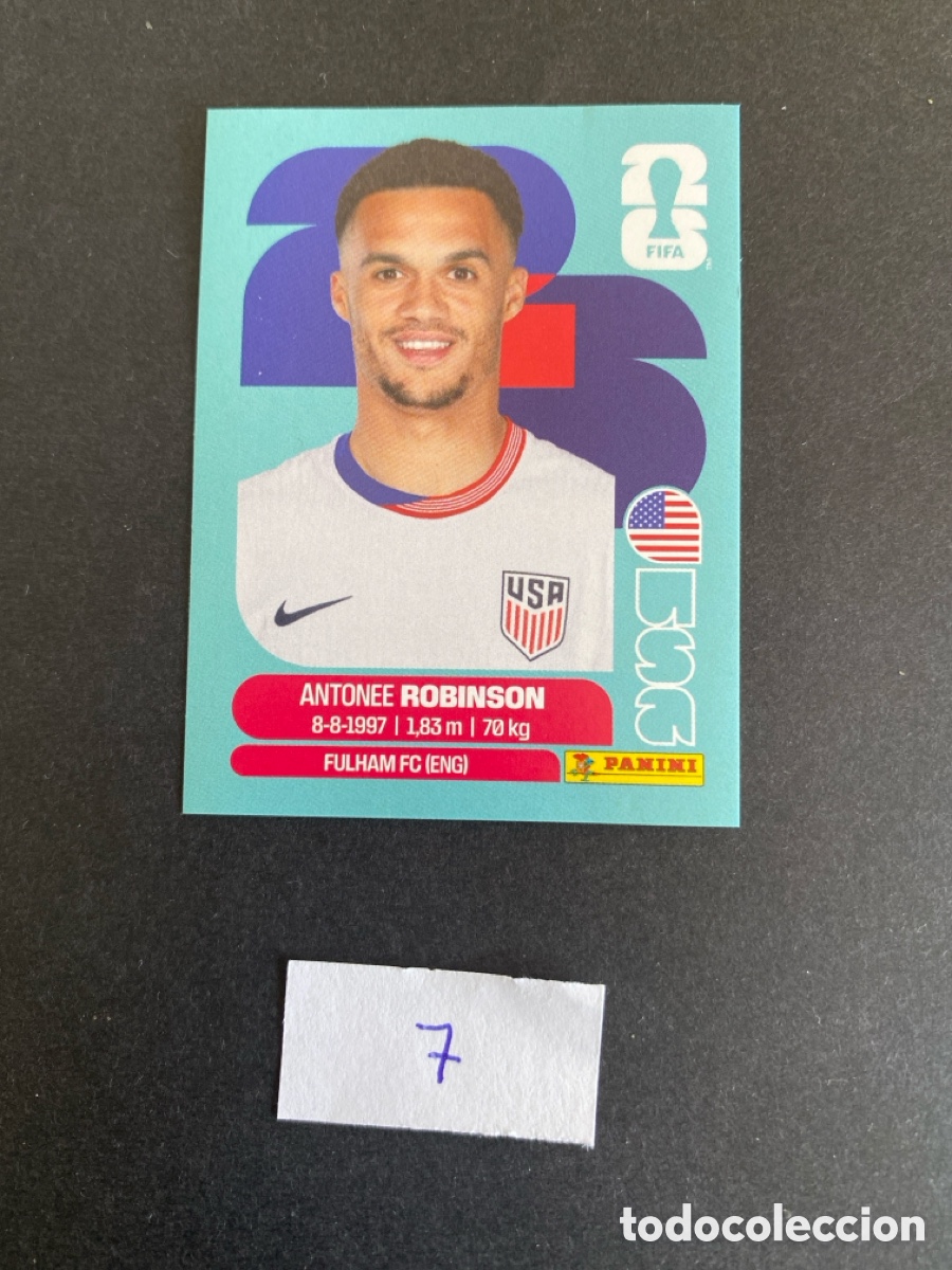 Cromos de F&uacute;tbol: Cromo USA Mundial 26 N* 7 nuevo
